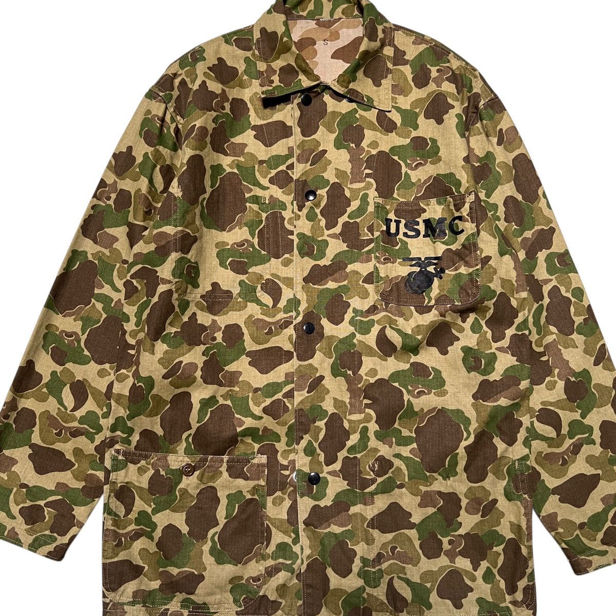 Vintage 🔥 VINTAGE REPRO USMC FROGSKIN REVERSIBLE MILITARY JACKET Size US S / EU 44-46 / 1 - 9 Thumbnail