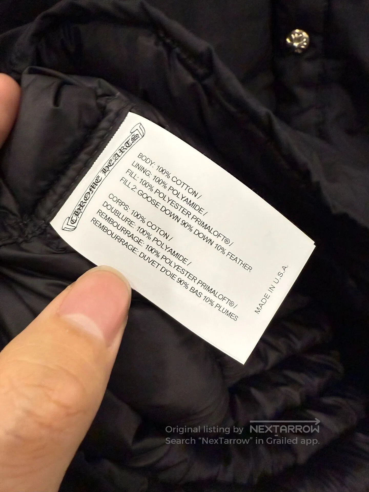 Chrome Hearts Chrome Hearts Black Down Shirt. Size US L / EU 52-54 / 3 - 5 Thumbnail