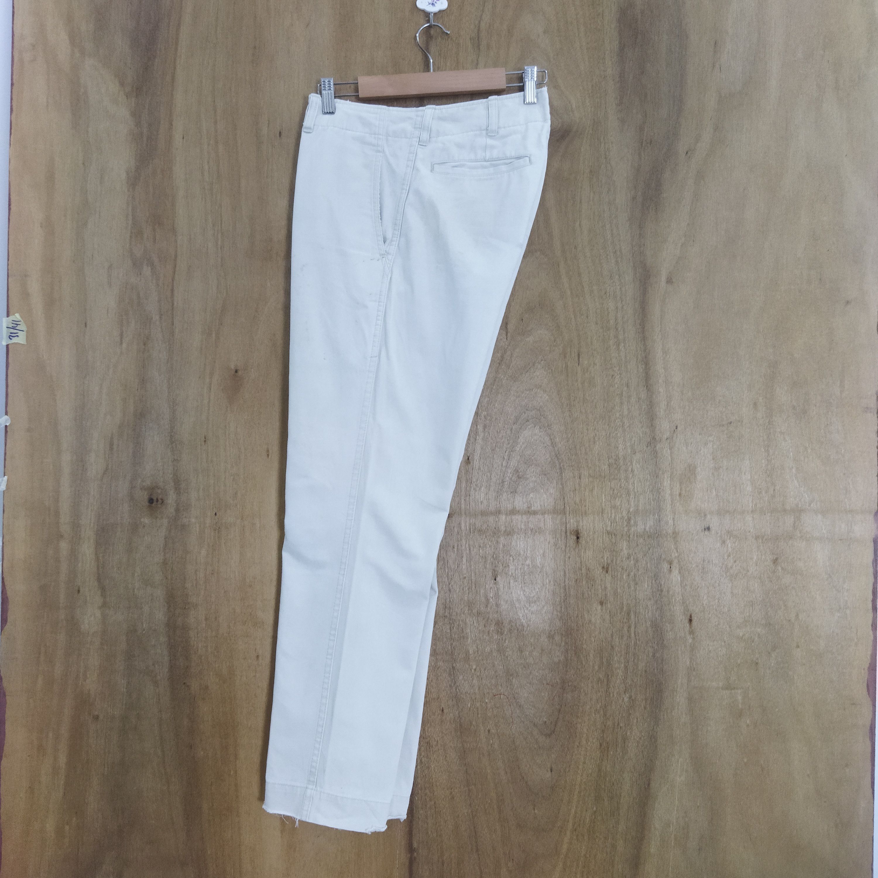 Japanese Brand LACQUER WHITE YELLOW CHINO PANTS Size US 34 / EU 50 - 11 Thumbnail