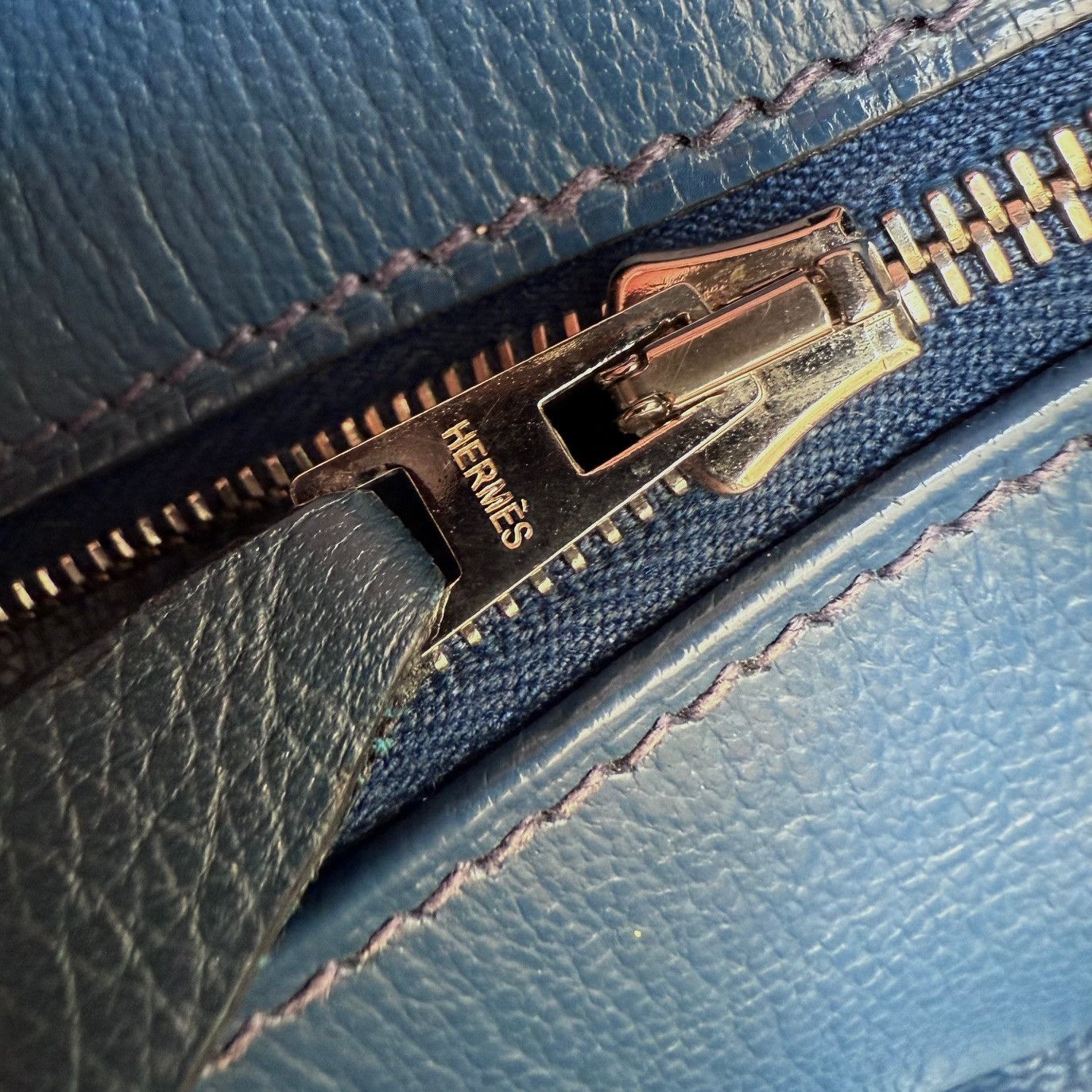 Hermes Hermès 2010 Bleu De Malte Clemence Leather Birkin 35 Bag Size ONE SIZE - 13 Thumbnail