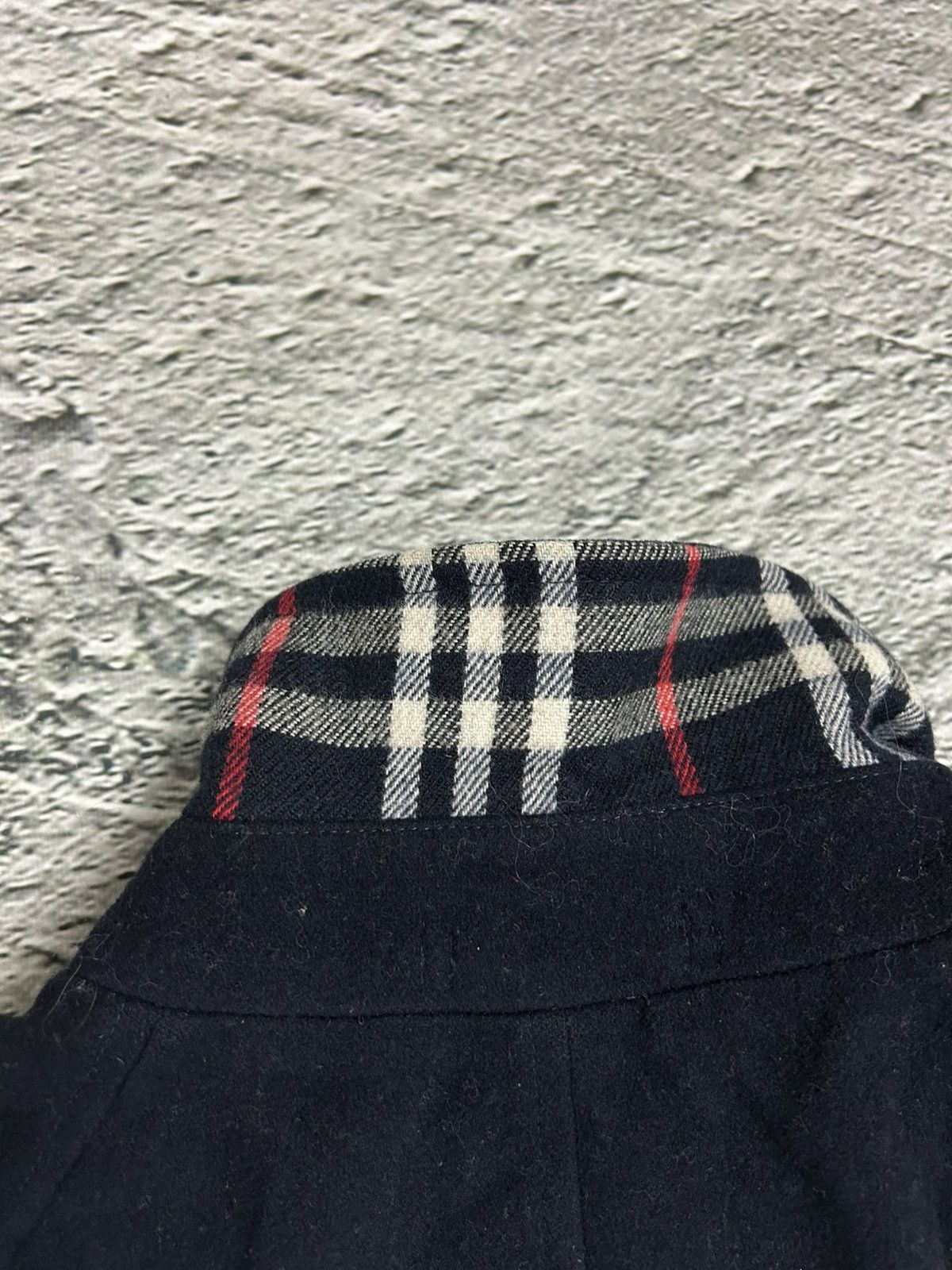 Burberry Burberrys coat navy vintage nova check Burberry wool Size US XL / EU 56 / 4 - 11 Thumbnail
