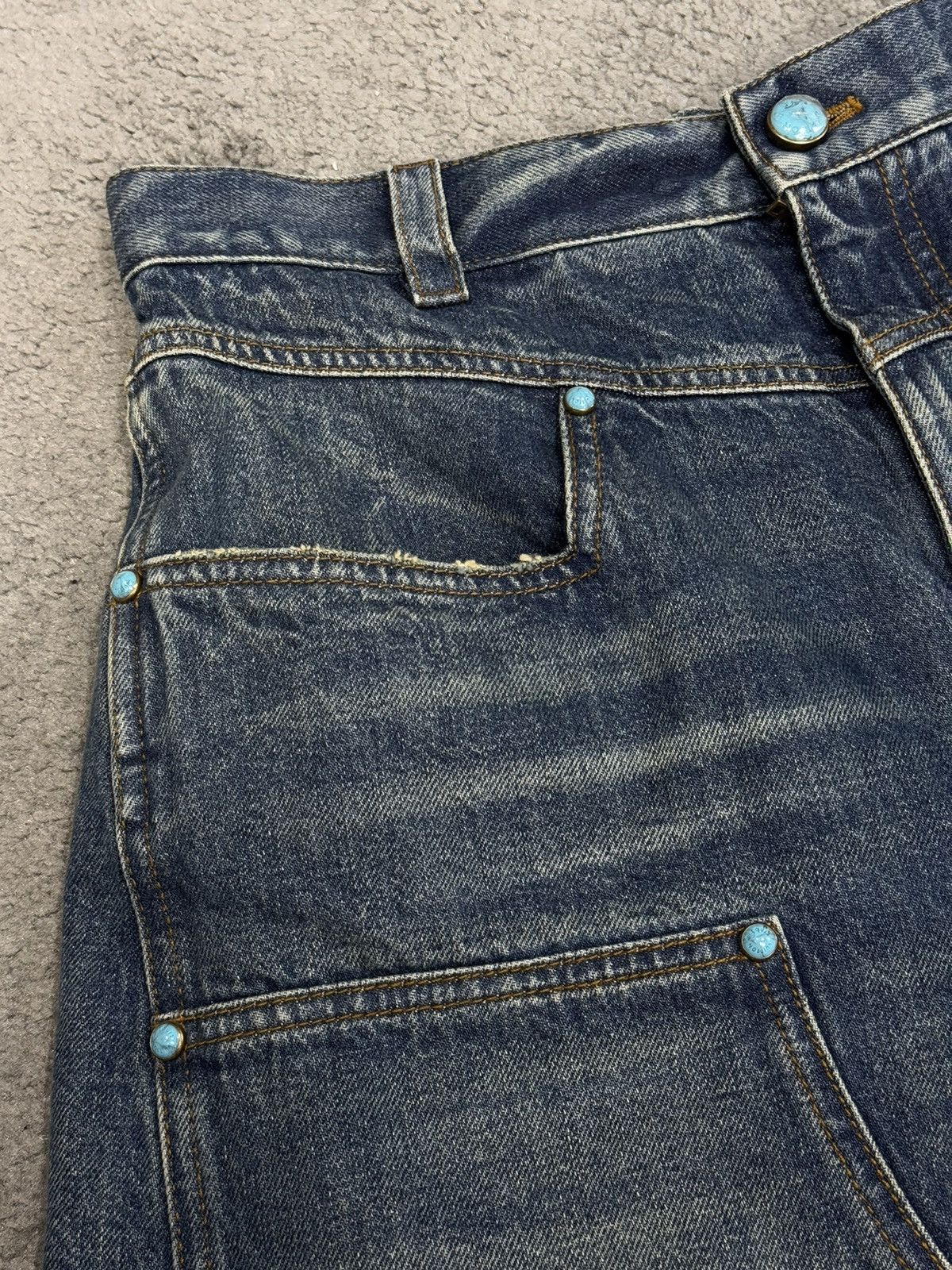 Louis Vuitton Louis Vuitton 24fw turquoise jeans Size US 29 - 6 Thumbnail