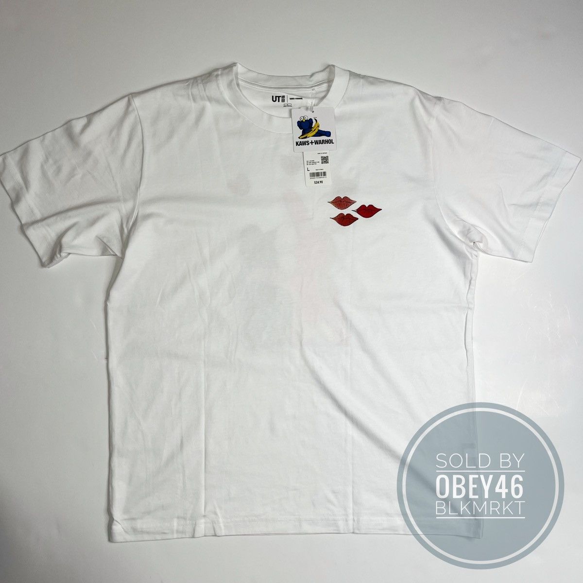 Andy Warhol × Kaws × Uniqlo KAWS x Uniqlo Warhol UT Graphic 476350 T-shirt White L Size US L / EU 52-54 / 3 - 1 Thumbnail