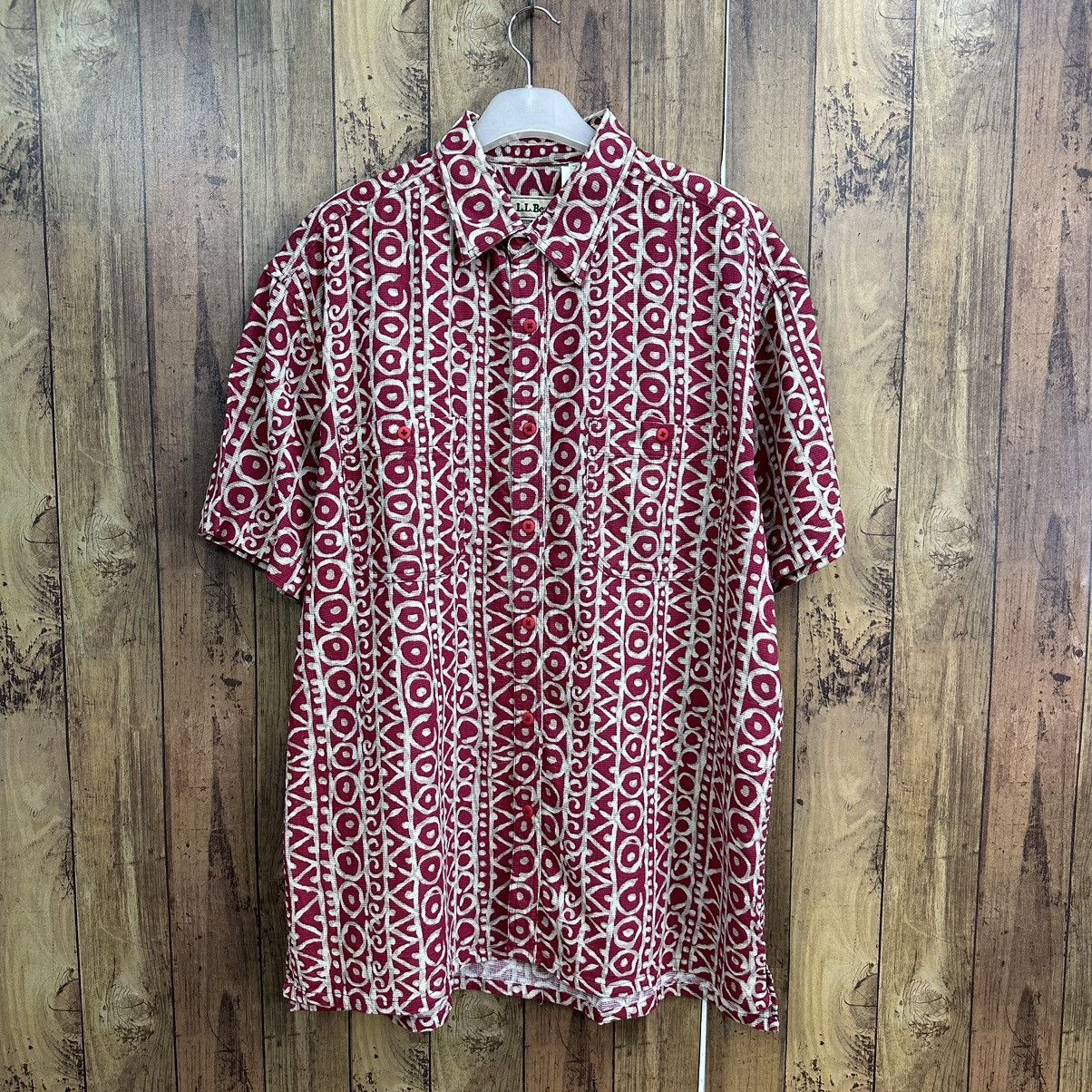 L.L. Bean Vintage 90s LL Bean Baggy Art Button Shirt A795 Size US L / EU 52-54 / 3 - 1 Thumbnail