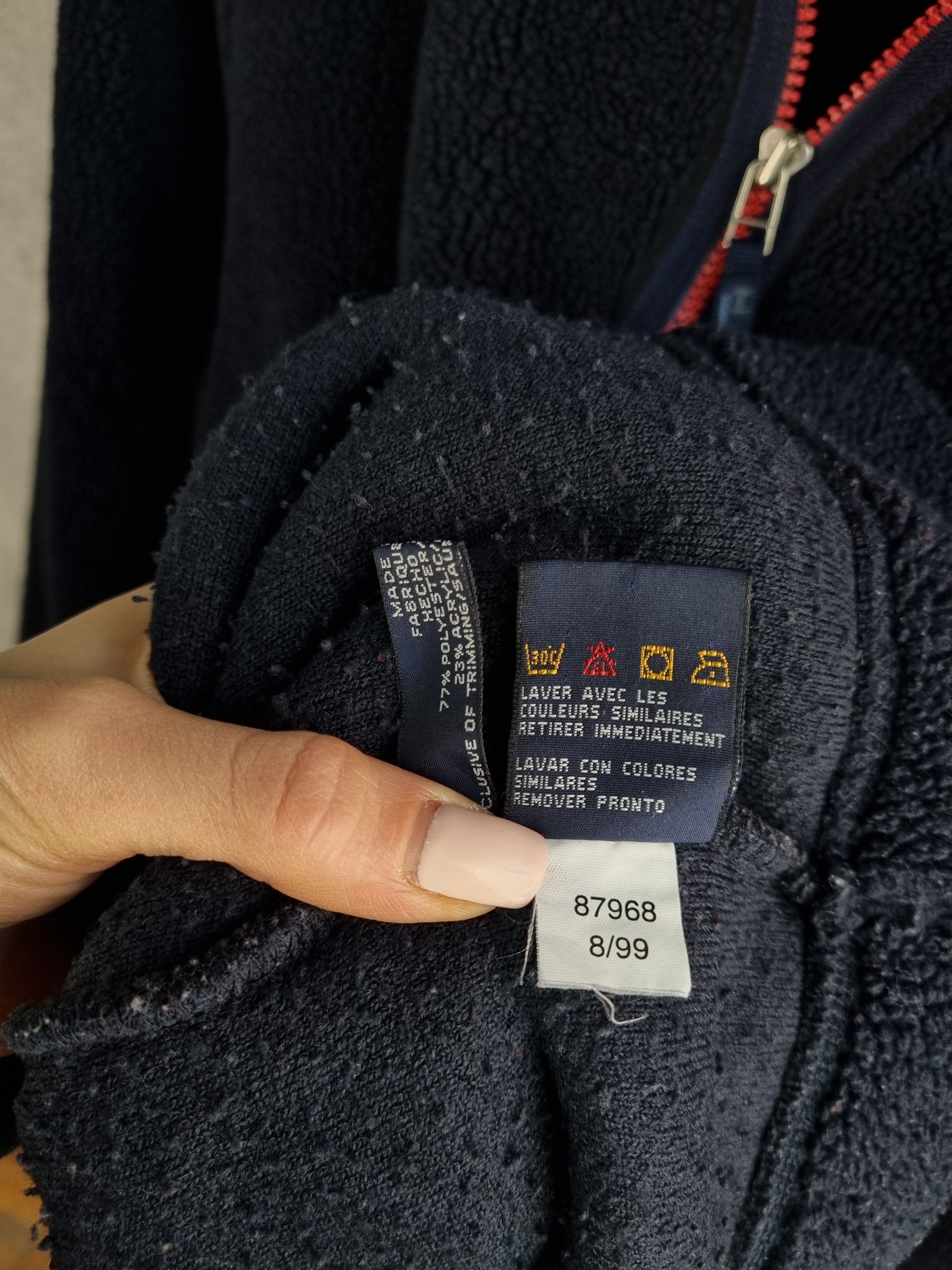 Tommy Hilfiger × Tommy Jeans Rare Tommy Hilfiger half zip up Deep Pile Fleece Navy Size US L / EU 52-54 / 3 - 12 Thumbnail