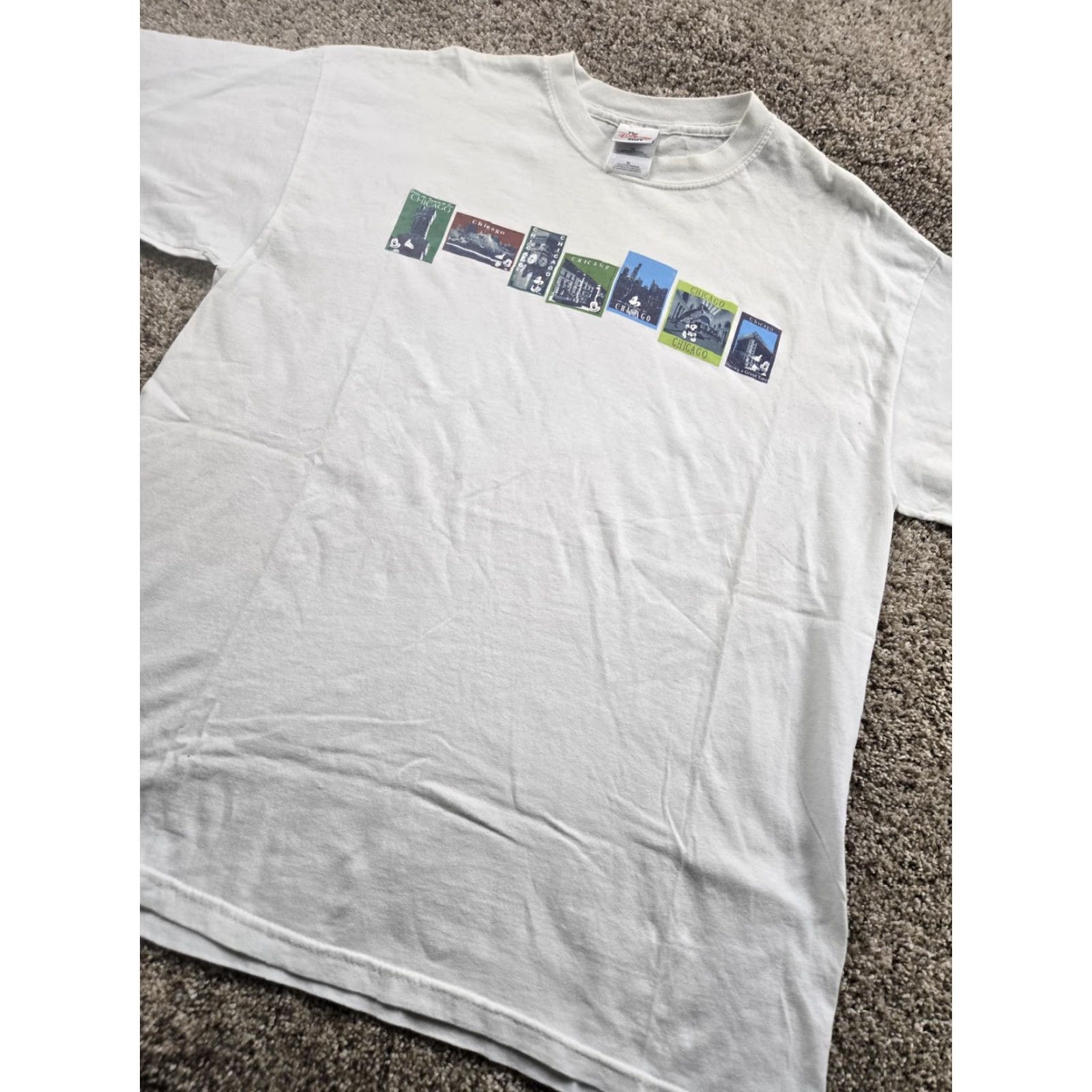 Disney Vintage Disney Store Chicago Mickey Shirt Mens XL White Graphic Souvenir Tee Size US XL / EU 56 / 4 - 2 Thumbnail