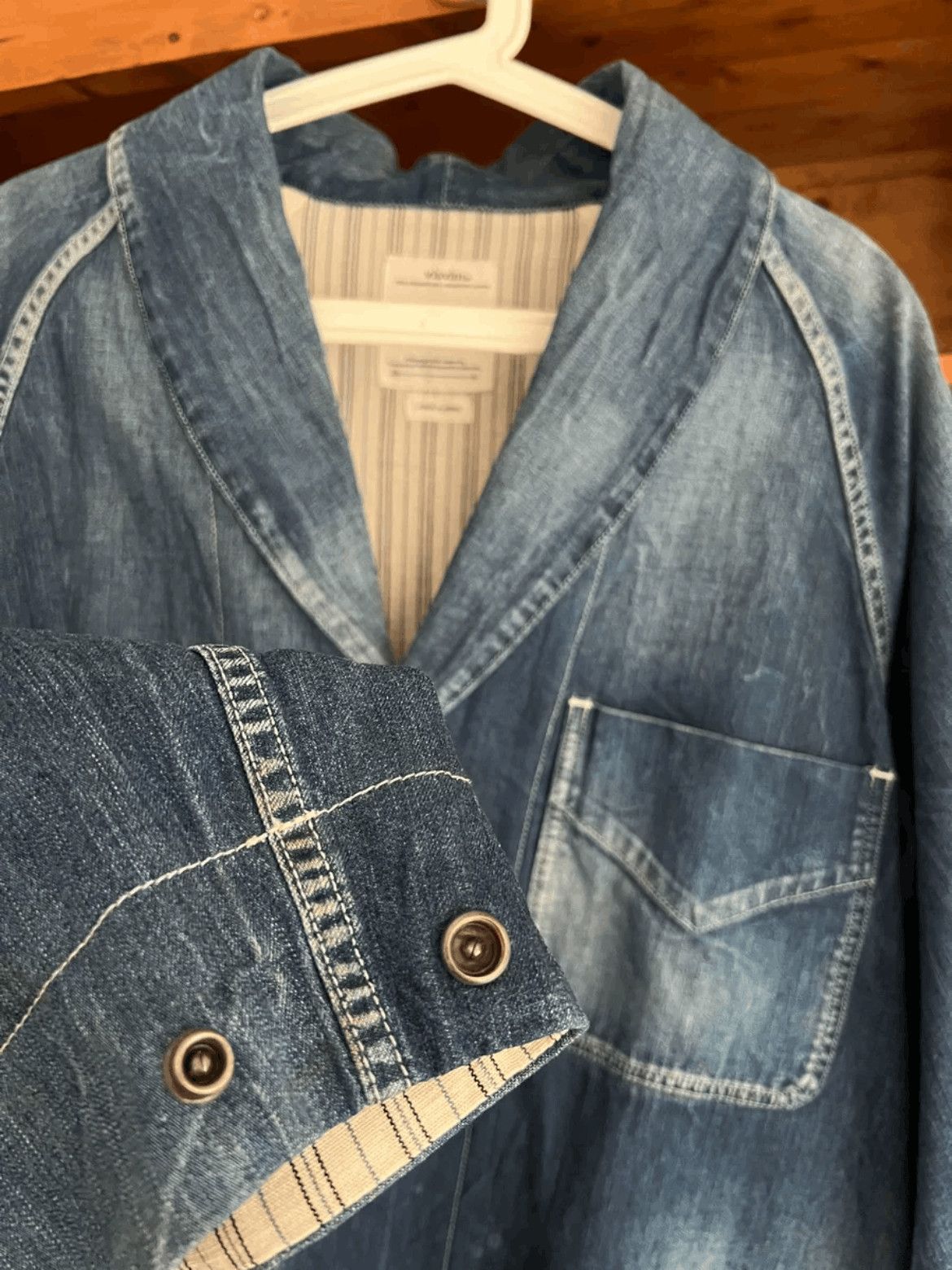 Visvim Sz 1 Visvim 19SS Four Corners Denim Coat Size US S / EU 44-46 / 1 - 7 Thumbnail
