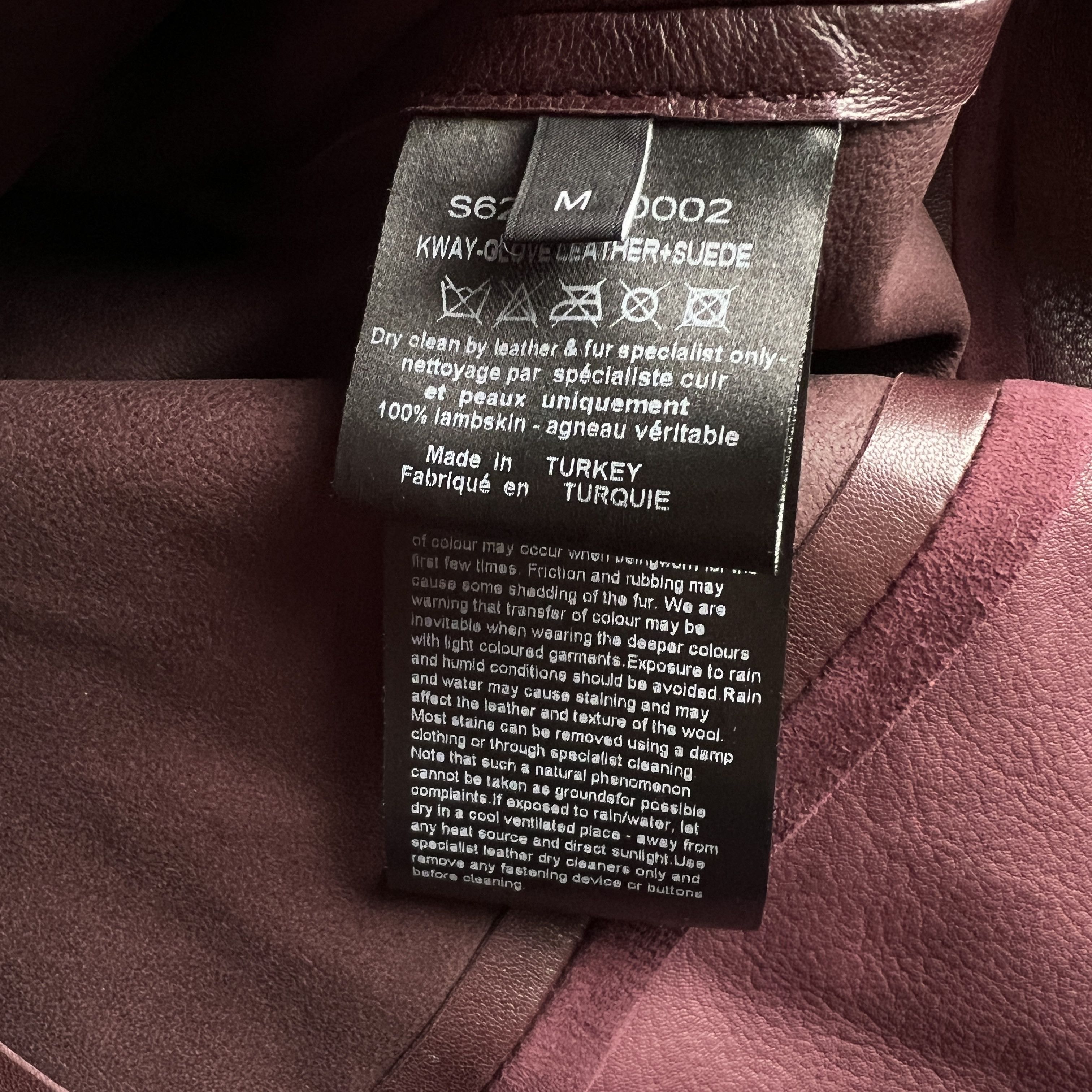 Joseph Joseph Burgundy Leather Suede Shirt Size US M / EU 48-50 / 2 - 5 Thumbnail