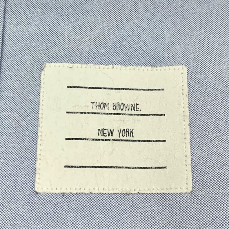 Thom Browne Thom browne Blue stripe cotton lapel single-breasted long-s Size US M / EU 48-50 / 2 - 6 Thumbnail