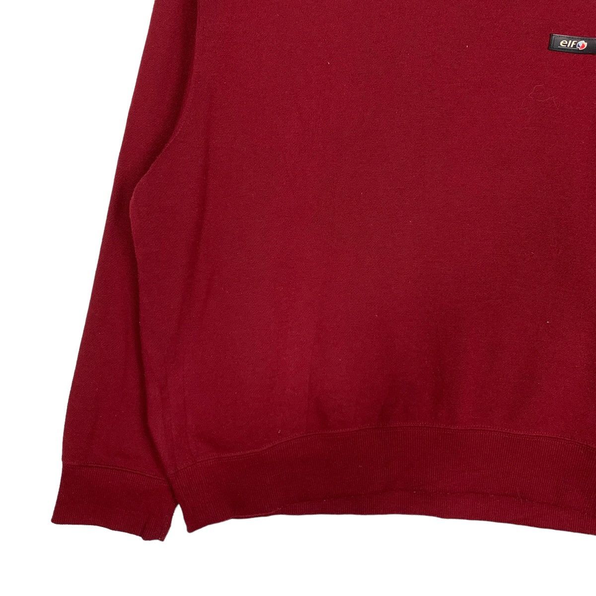 Japanese Brand ELF Motorsport Small Logo Maroon Sweatshirt #0967-C43 Size US M / EU 48-50 / 2 - 6 Thumbnail