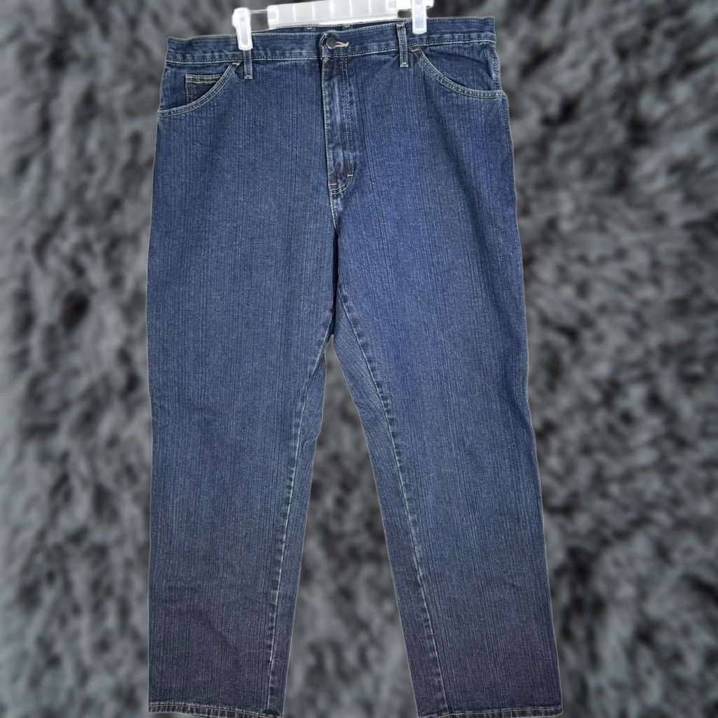 Dickies Dickies Jeans Mens 38x32 Blue Carpenter Workwear Hammer Loop Utility Denim Work Shirts? Size US 38 / EU 54 - 1 Thumbnail