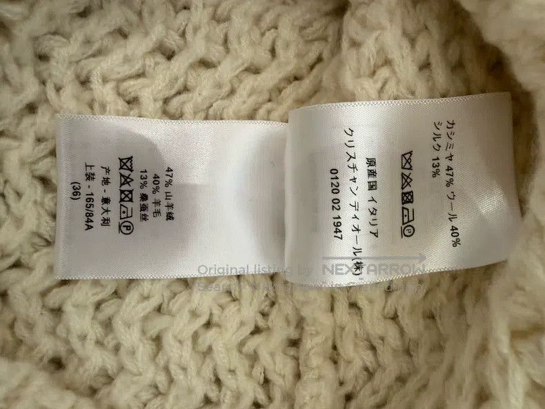Dior Dior Cashmere hollow knitted sweater Size XS / US 0-2 / IT 36-38 - 5 Thumbnail