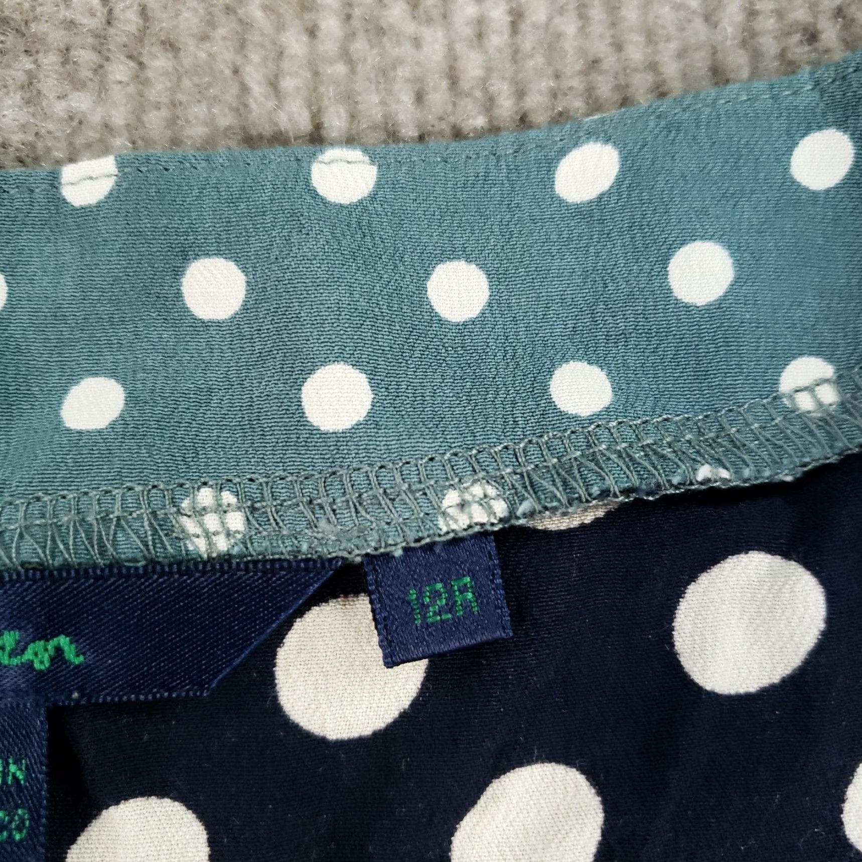 Boden Boden A-Line Dress Women Size 12 R Blue White Polka Dot 3/4 Sleeve Lightweight Casual Size XL / US 12-14 / IT 48-50 - 7 Thumbnail