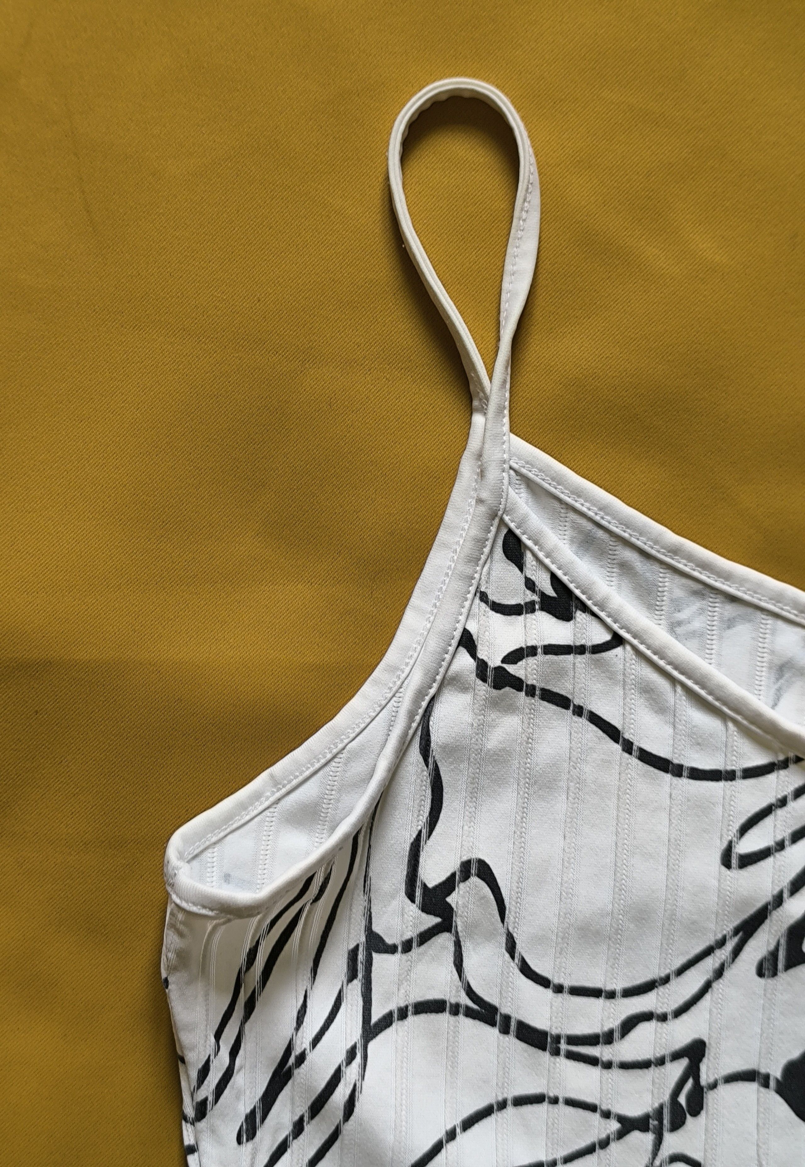 ANNE FONTAINE Anne Fontaine Paris White Black Floral Camisole Top – Size 3 Size S / US 4 / IT 40 - 4 Thumbnail