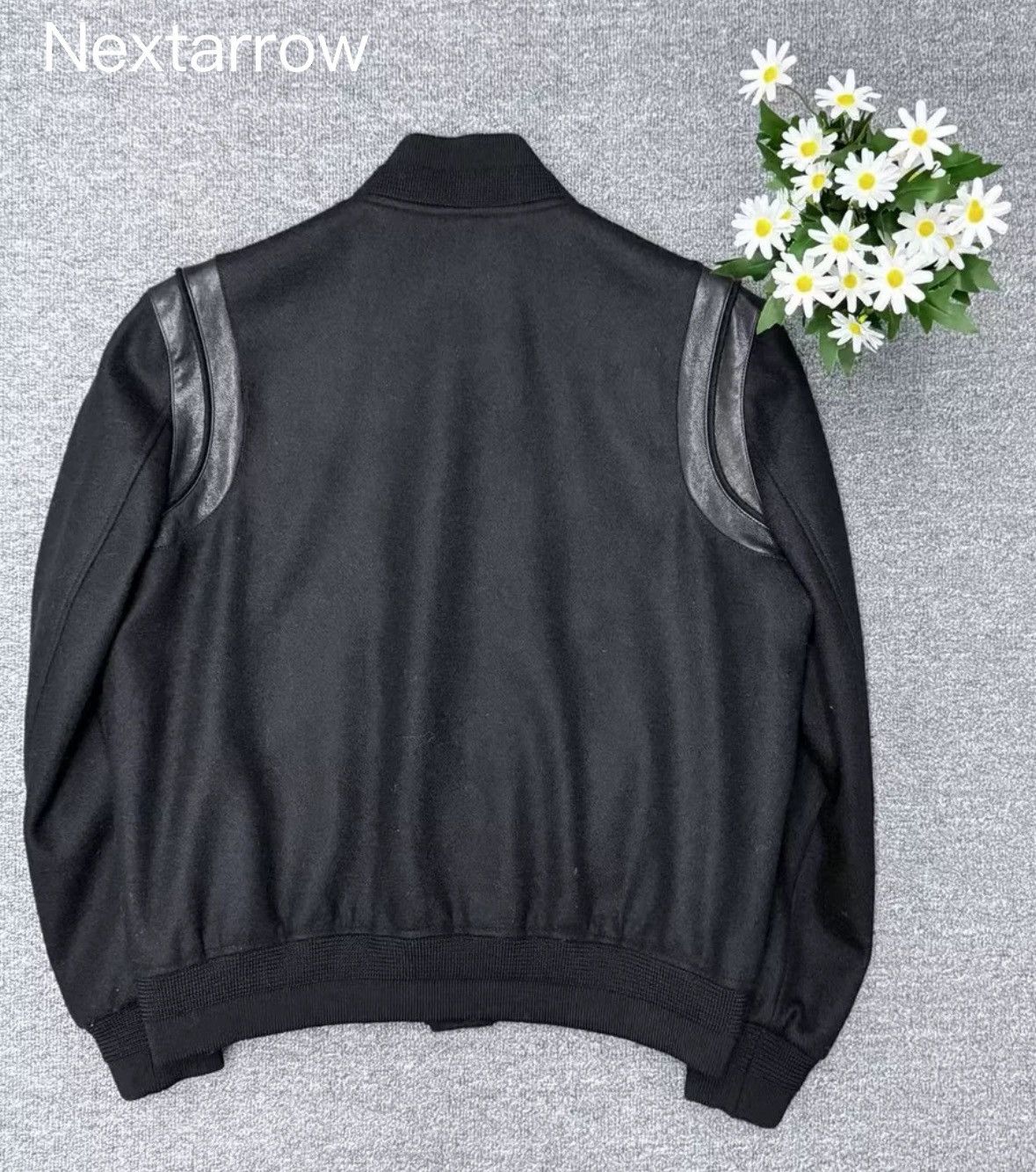 Saint Laurent Paris × Yves Saint Laurent Saint Laurent All Black Baseball Leather Baseball Jacket Size US S / EU 44-46 / 1 - 2 Thumbnail
