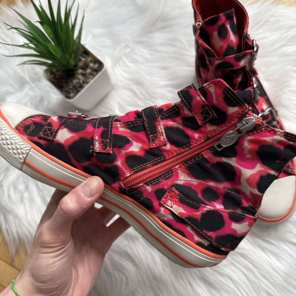 ASH 📌 Vintage Ash Y2K High Crazy Buckle Top Sneakers Size US 7 / IT 37 - 10 Thumbnail