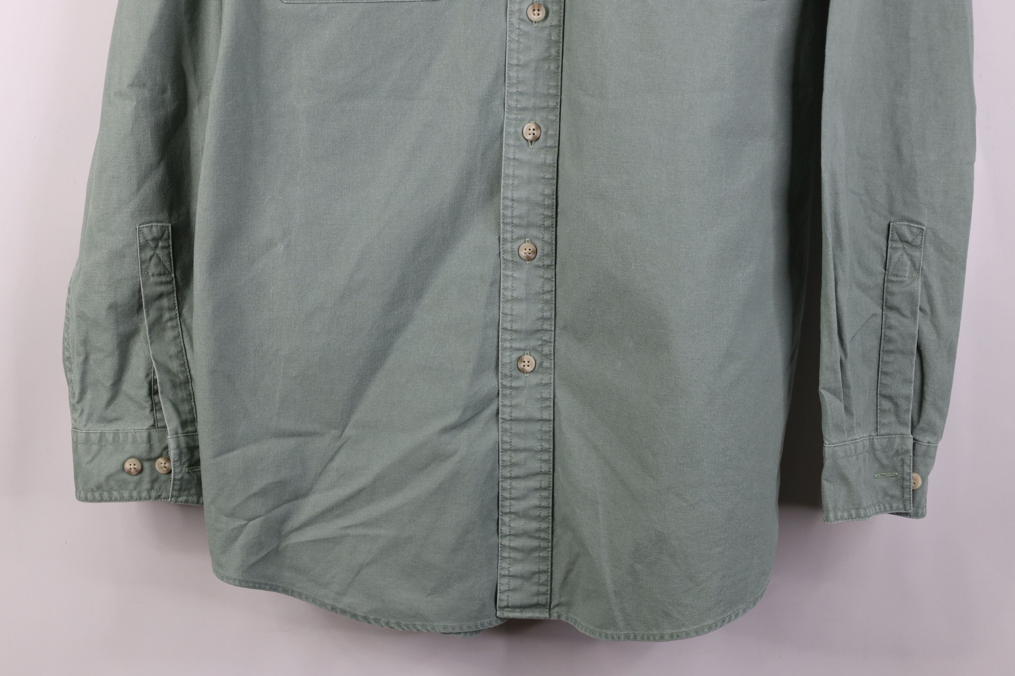L.L. Bean Vintage 90s LL Bean Stonewash Safari Bush Poplin Shirt Size US M / EU 48-50 / 2 - 3 Thumbnail