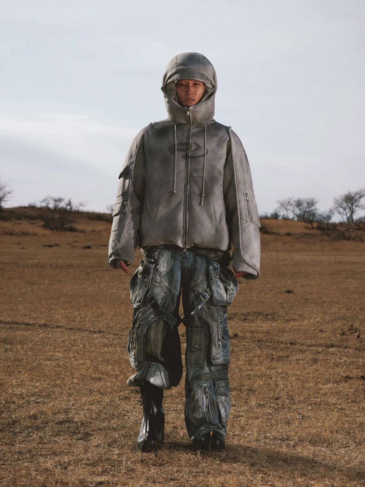 Other PERSONSOUL WHITE STAIN GRAFFITI CARGO PANTS Size US 32 / EU 48 - 11 Thumbnail