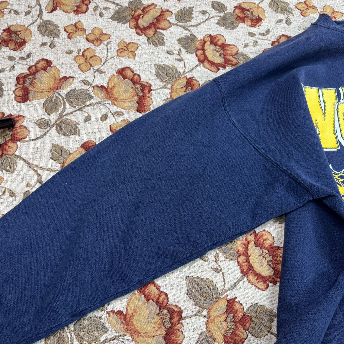 Vintage Vintage Michigan Wolverines 90s Crewneck Washed Distressed Size US L / EU 52-54 / 3 - 5 Thumbnail