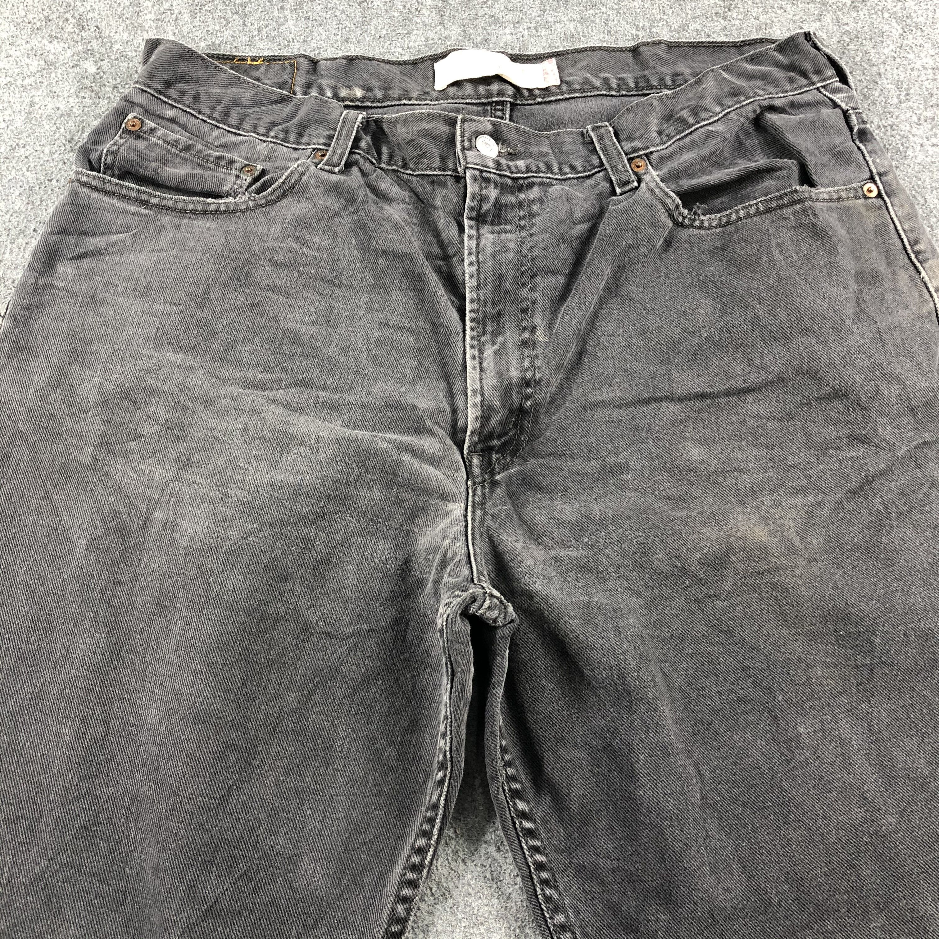 Levi's Vintage Faded Black Levis 550 Jeans-J2601 Size US 36 / EU 52 - 3 Thumbnail