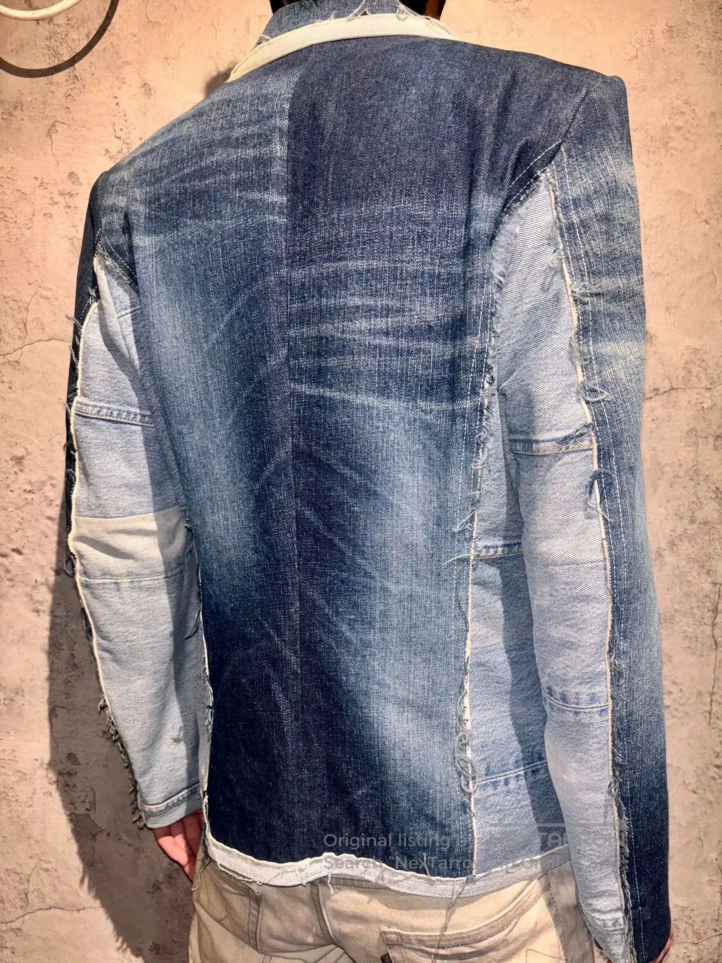 Japanese Brand denim blazer with modern design features. Size US M / EU 48-50 / 2 - 6 Thumbnail