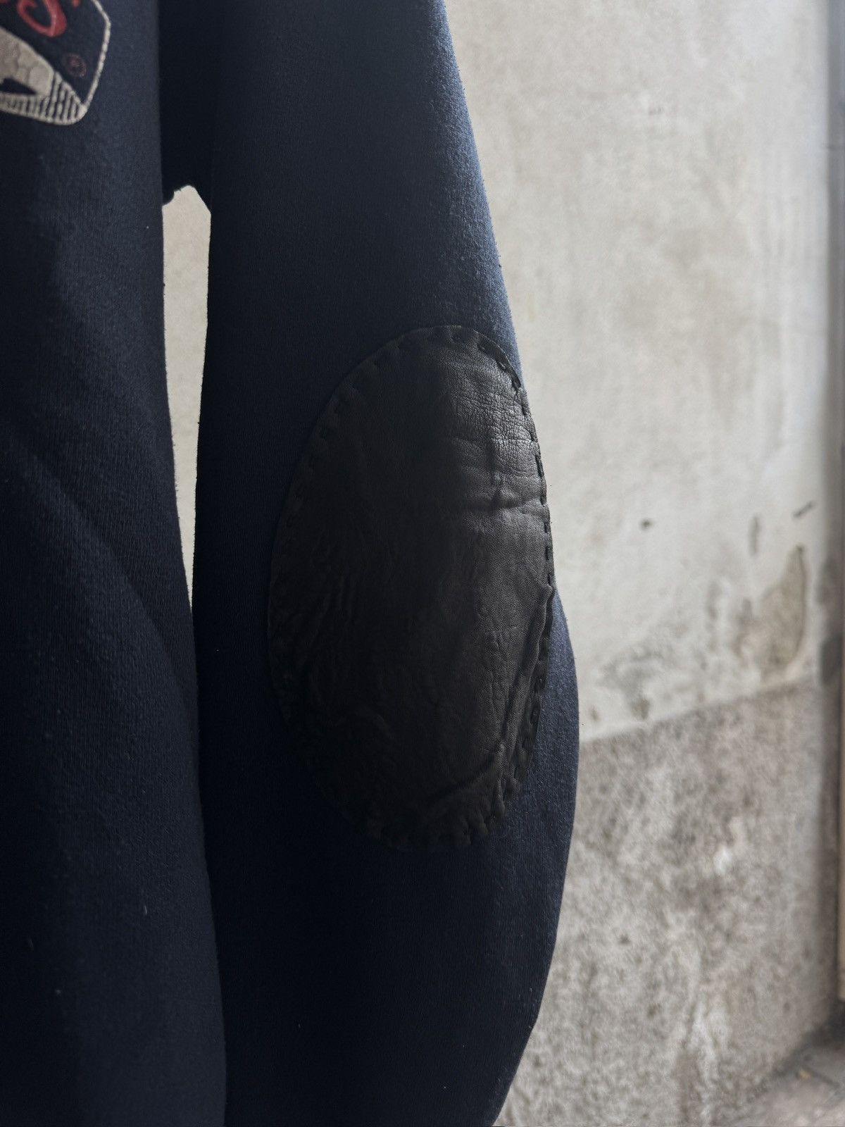 Maison Margiela Maison Margiela Artisanal A/H 1999 leather elbow crewneck Size US M / EU 48-50 / 2 - 3 Thumbnail