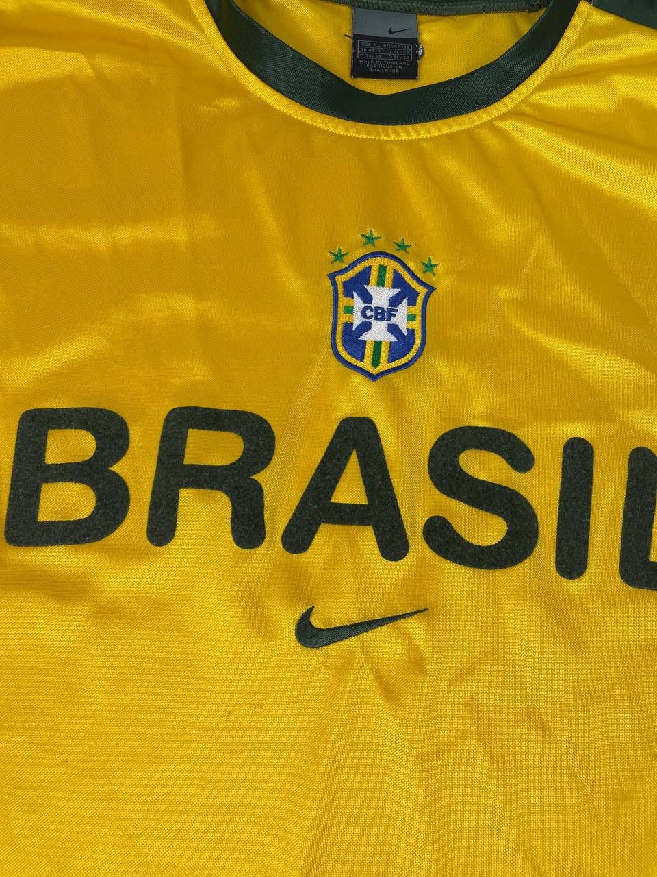 Nike Vintage Nike Brazil 2000 2002 Training Shirt Soccer Jersey Size US XL / EU 56 / 4 - 4 Thumbnail