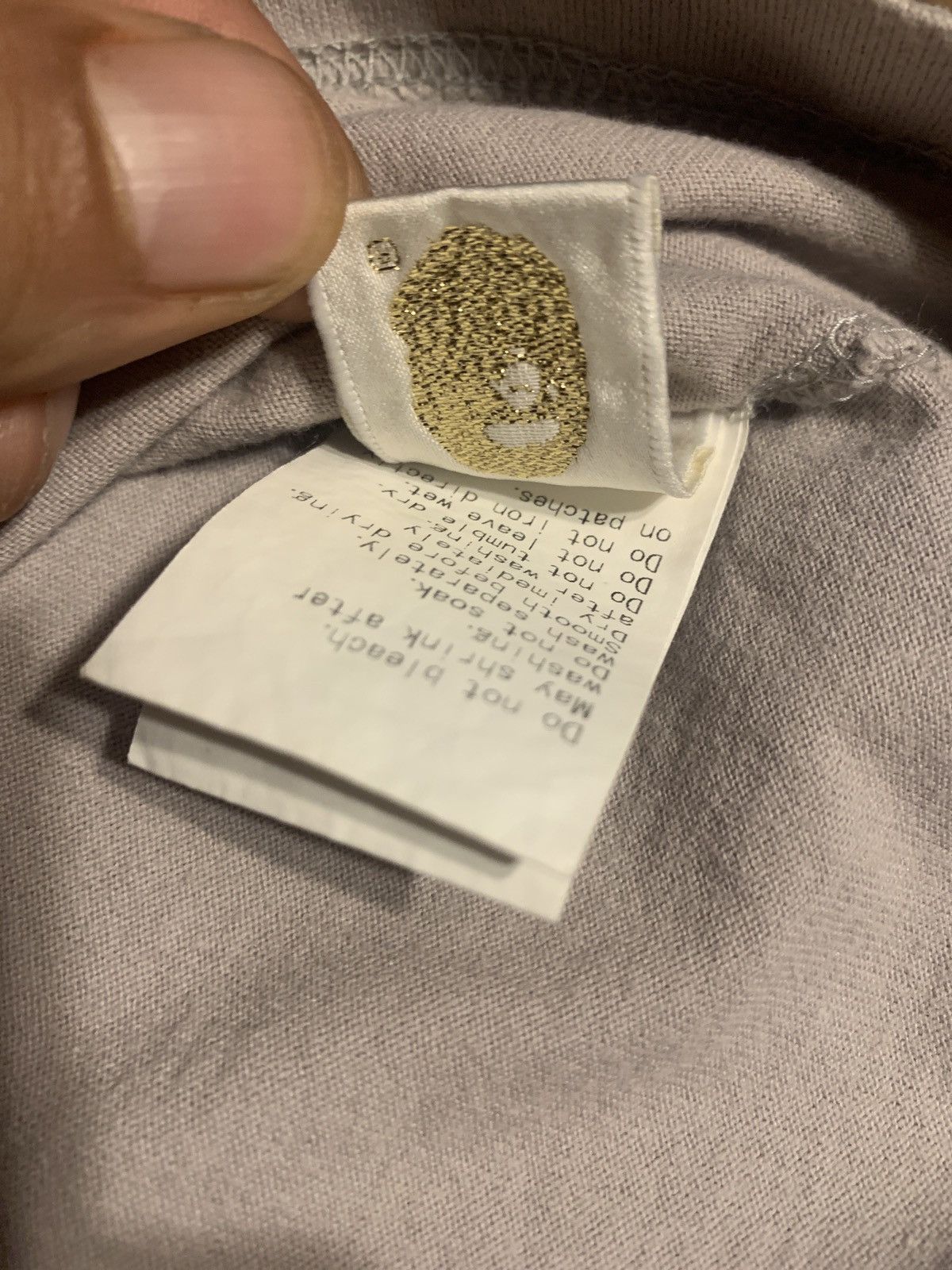 Bape Gray polo bape shirt Size US M / EU 48-50 / 2 - 5 Thumbnail