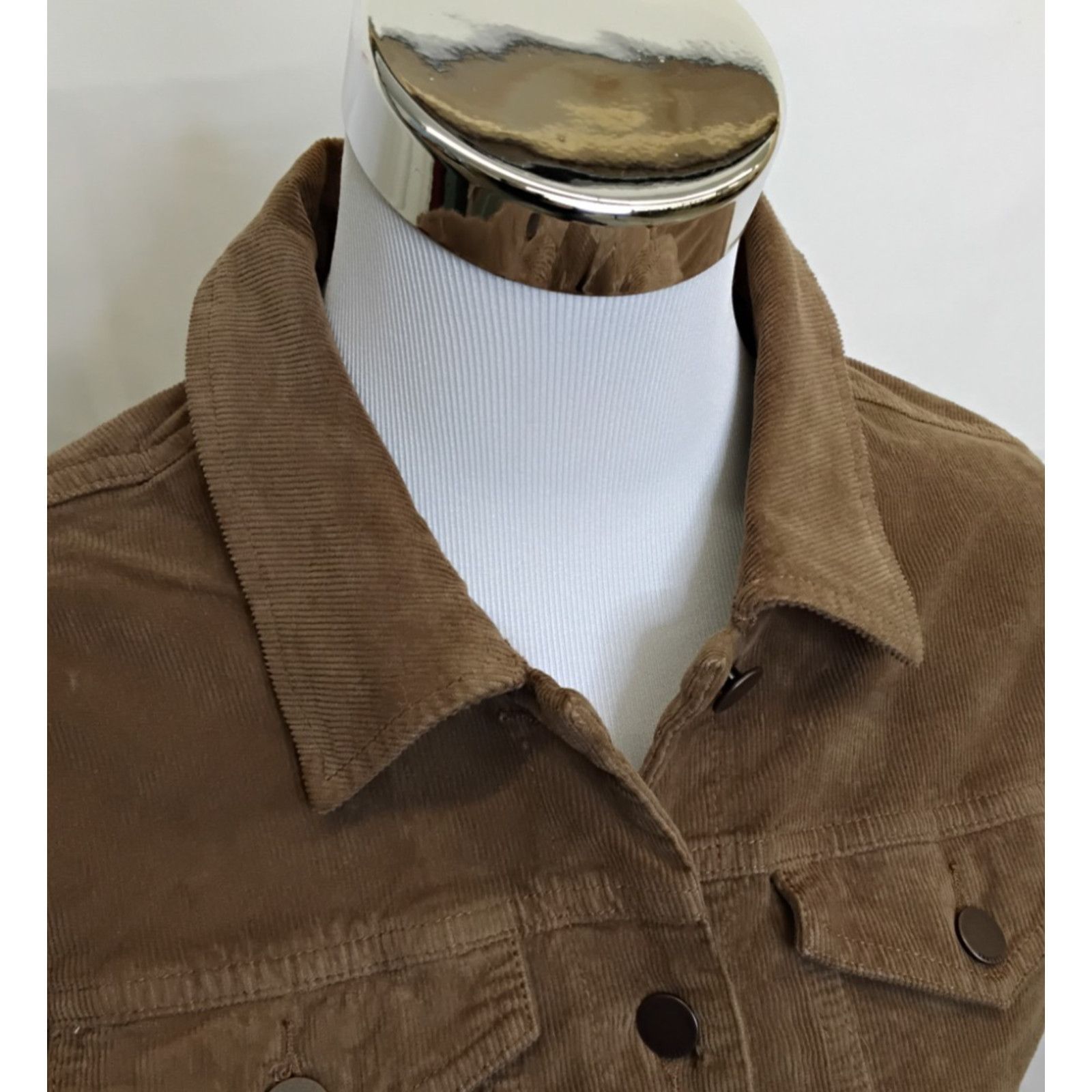 Faherty Faherty Michelle Dress Women S Brown Corduroy Jacket NWT Size S / US 4 / IT 40 - 4 Thumbnail
