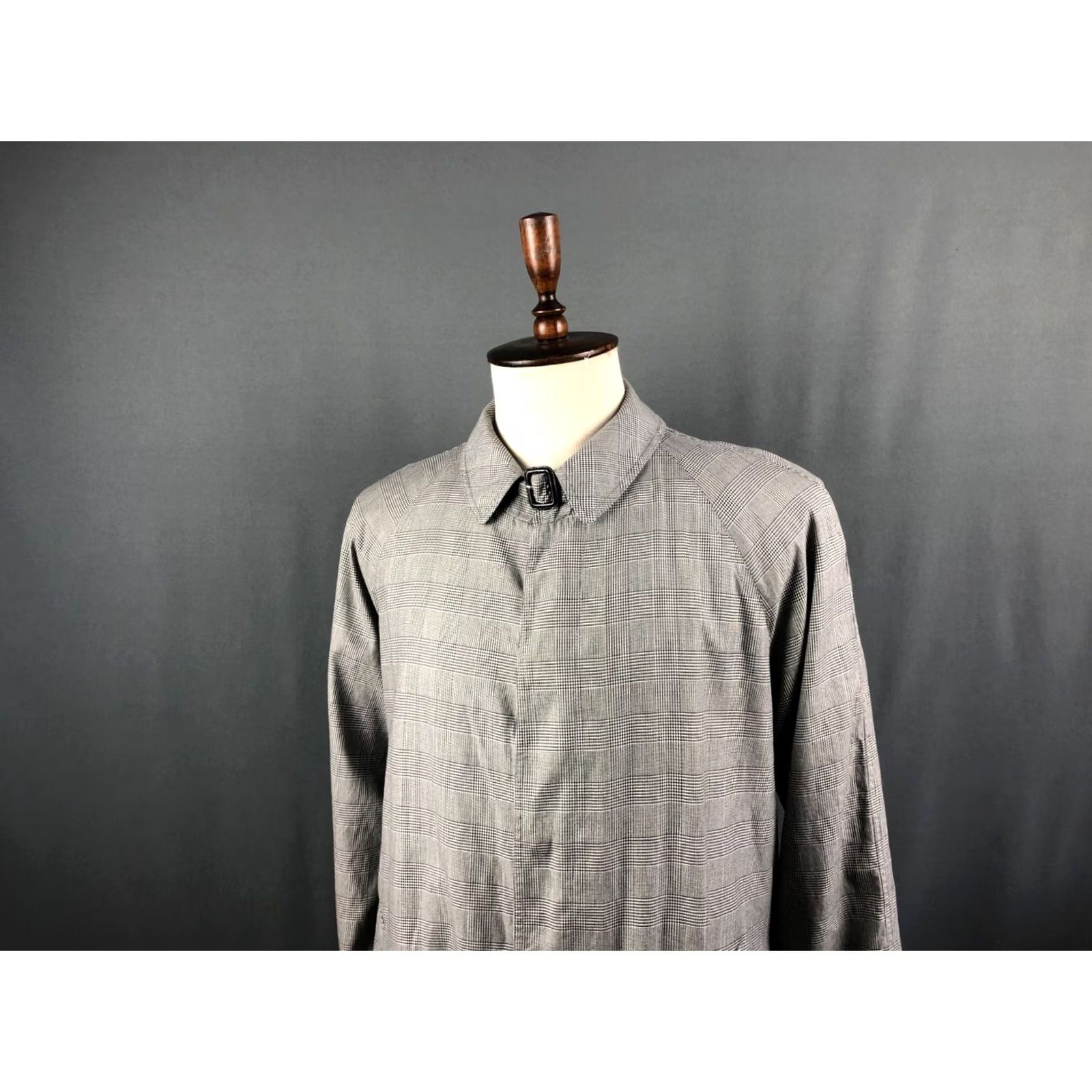 Herno Herno Coat Men Size 48 Gray Check Lightweight Belted Overcoat Casual Autumn Spring Size US M / EU 48-50 / 2 - 4 Thumbnail