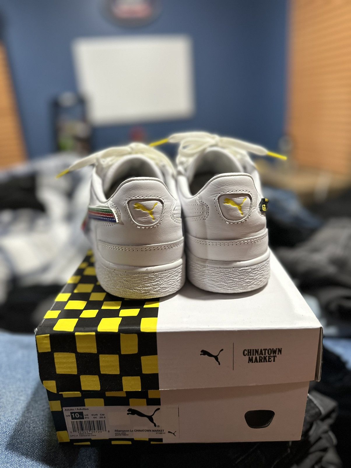 Market × Puma Puma Chinatown Market White Ralph Sampson Low Size US 10.5 / EU 43-44 - 4 Thumbnail