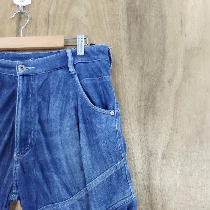 Japanese Brand FIELDCORE STRECTH BLUE SKINNY CARGO PANTS Size US 34 / EU 50 - 5 Thumbnail