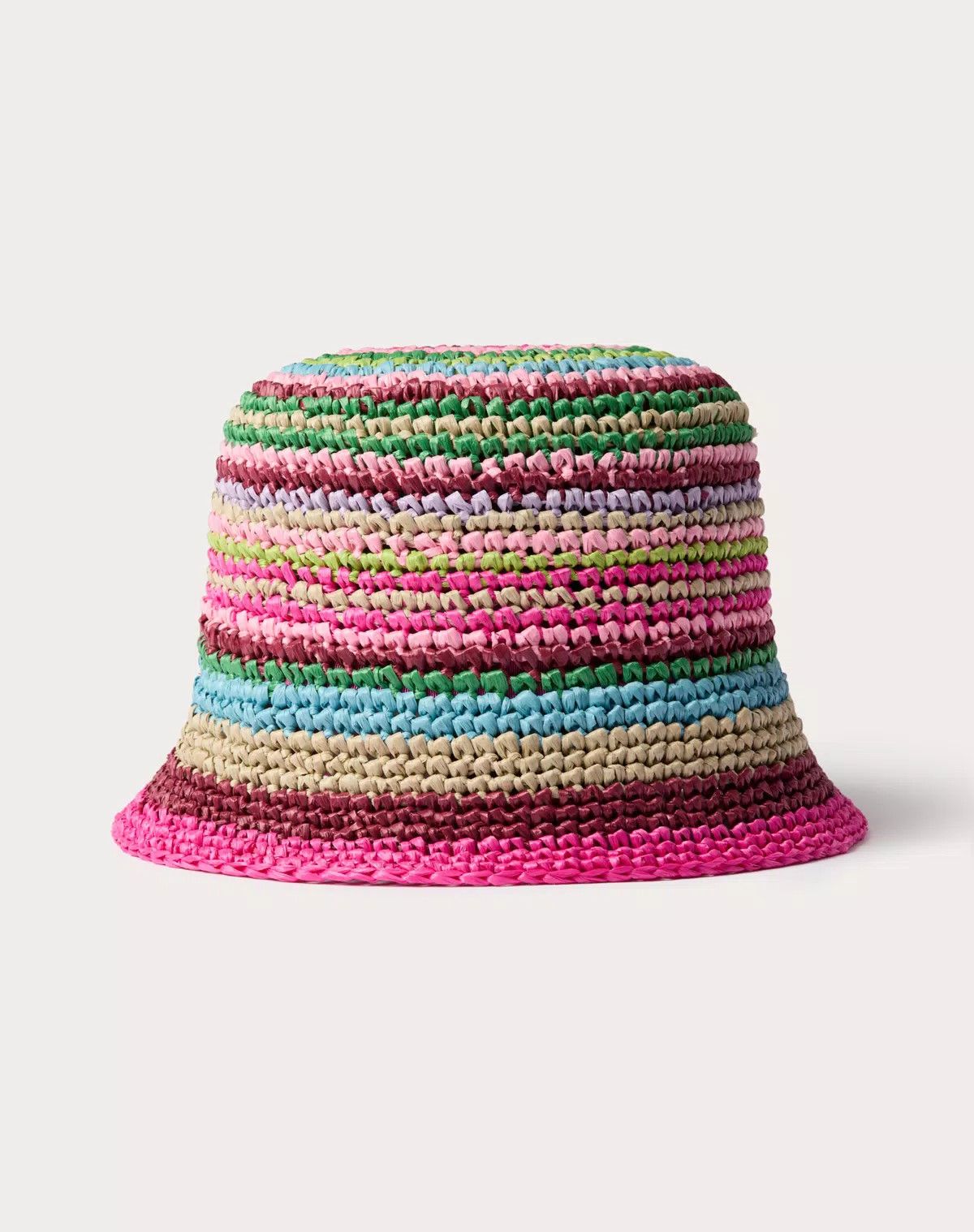 Valentino oc11z0725 Size:Medium/Bucket Hat In Raffia in Multicolor Size ONE SIZE - 3 Thumbnail