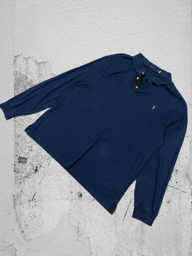 Polo Ralph Lauren Vintage Polo Ralph Lauren Rugby Long Sleeve Polo Size US XXL / EU 58 / 5 - 1 Thumbnail