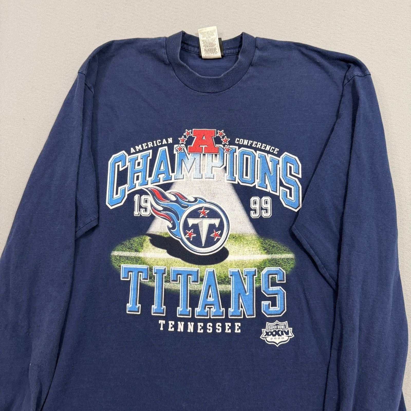 Vintage Vintage 1999 Tennessee Titans AFC Championship Game Shirt Size US XXL / EU 58 / 5 - 2 Thumbnail