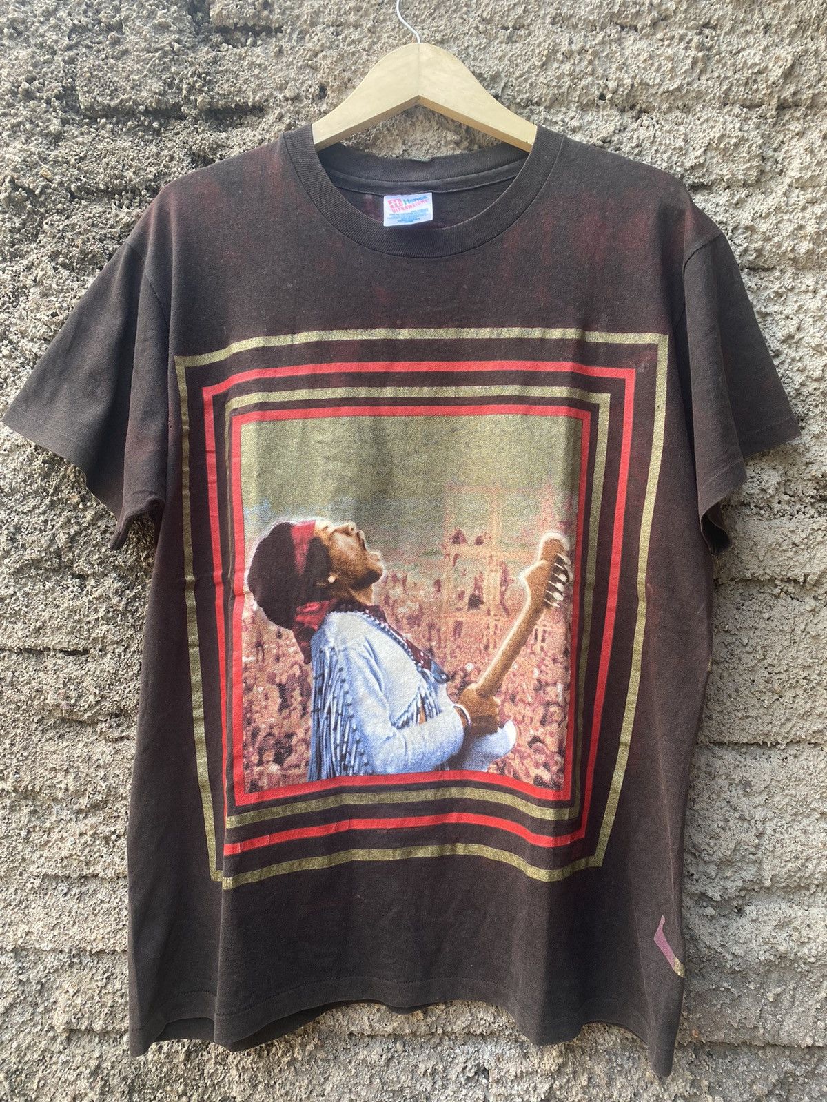 Band Tees × Jimi Hendrix × Vintage Vintage Jimi Hendrix Woodstock 1994 Shirt Size US L / EU 52-54 / 3 - 1 Thumbnail