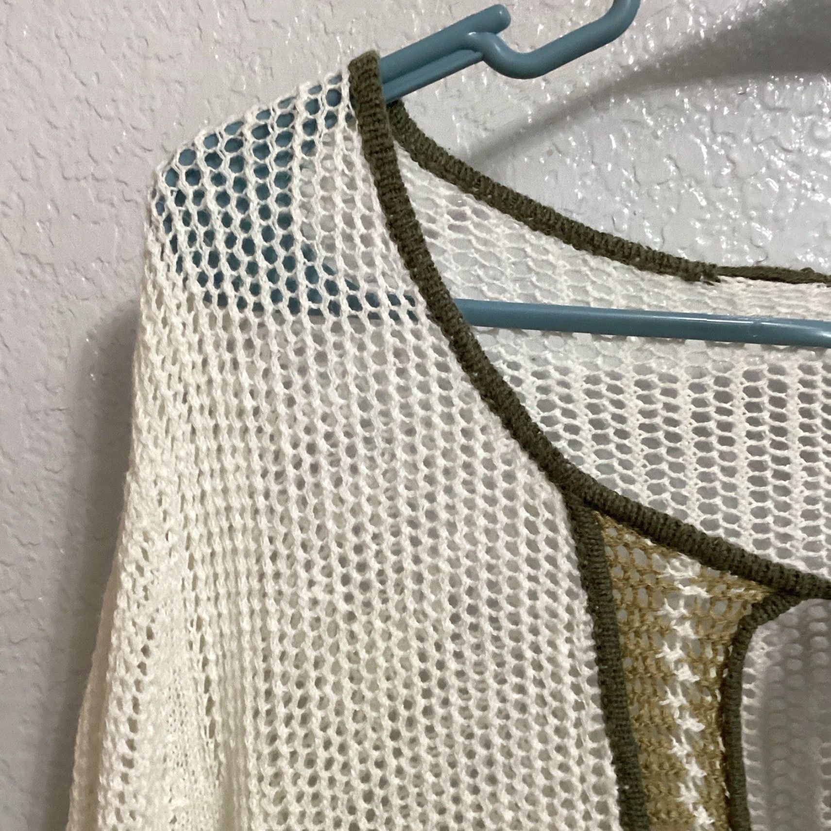 Tommy Bahama Tommy Bahama Tunic Women M White Linen Cotton 3/4 Sleeve Open Knit Cover Up Beach Bohemian Coastal Light Breathable Casual Travel Size M / US 6-8 / IT 42-44 - 6 Thumbnail
