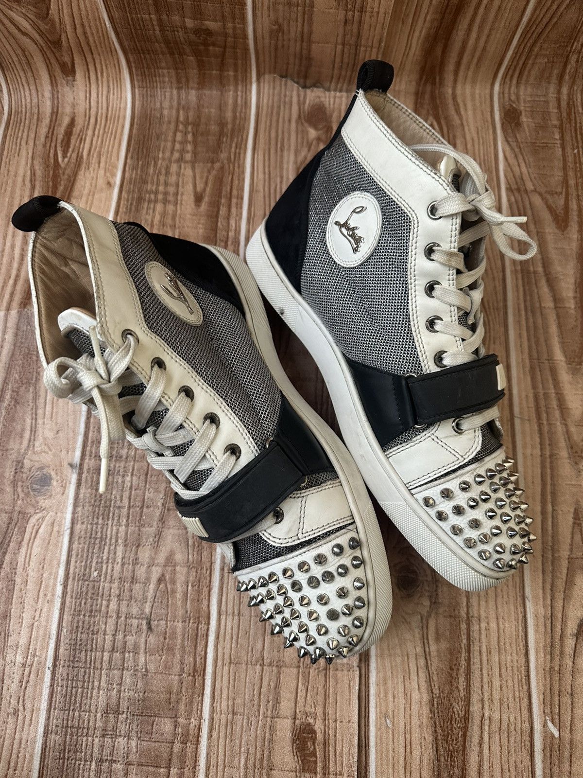 Christian Louboutin Christian Louboutin Louis Orlato Spikes High Top w/Straps Size US 9 / EU 42 - 10 Thumbnail
