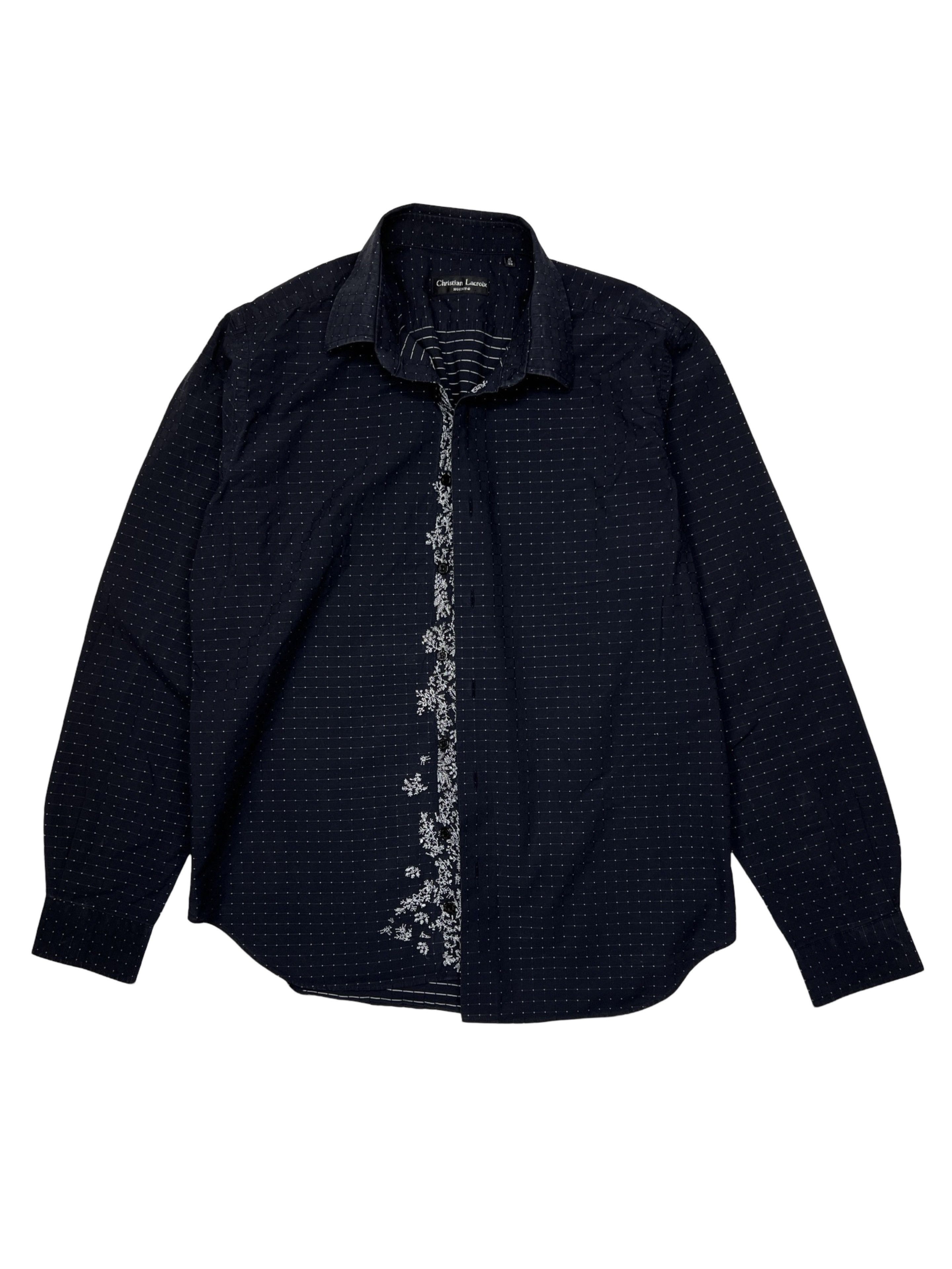 Christian Lacroix Vintage Christian Lacroix Homme Embroidered Button Up Shirt Size US M / EU 48-50 / 2 - 1 Thumbnail