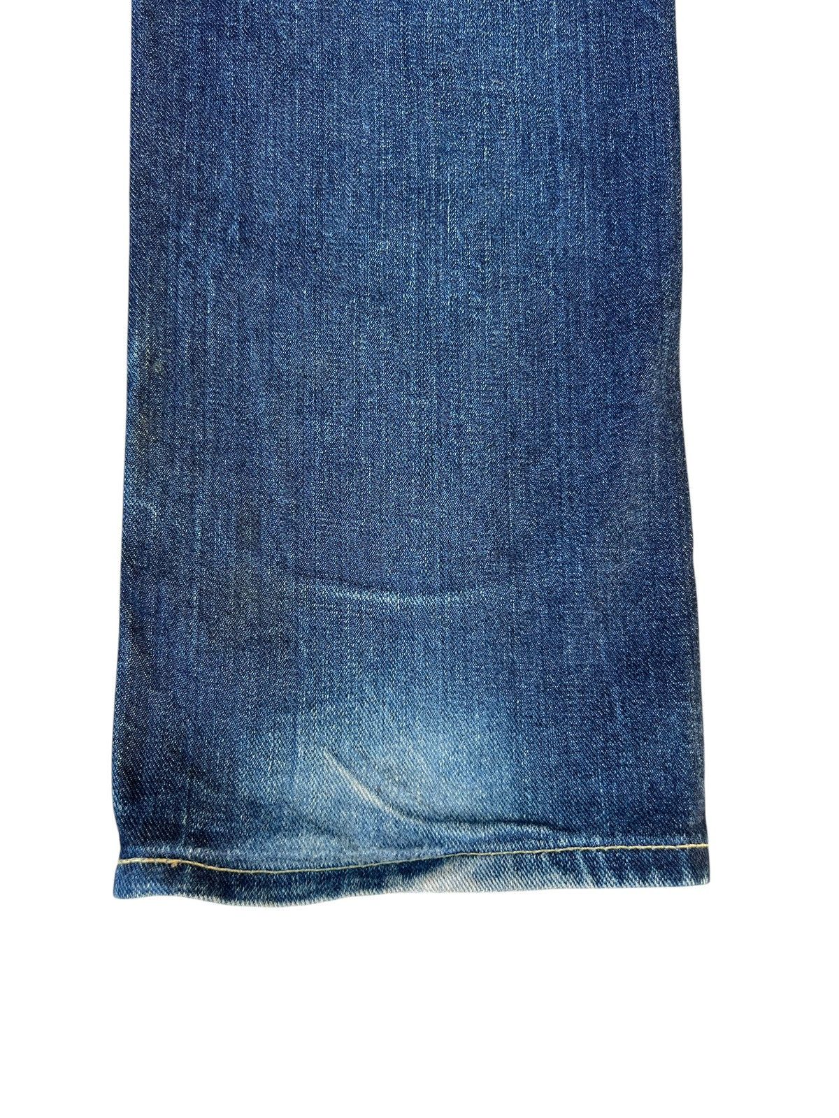Lee Lee 101 Pure Indigo Dye Mud Denim Blue Line Selvedge Jeans Size US 29 - 22 Thumbnail