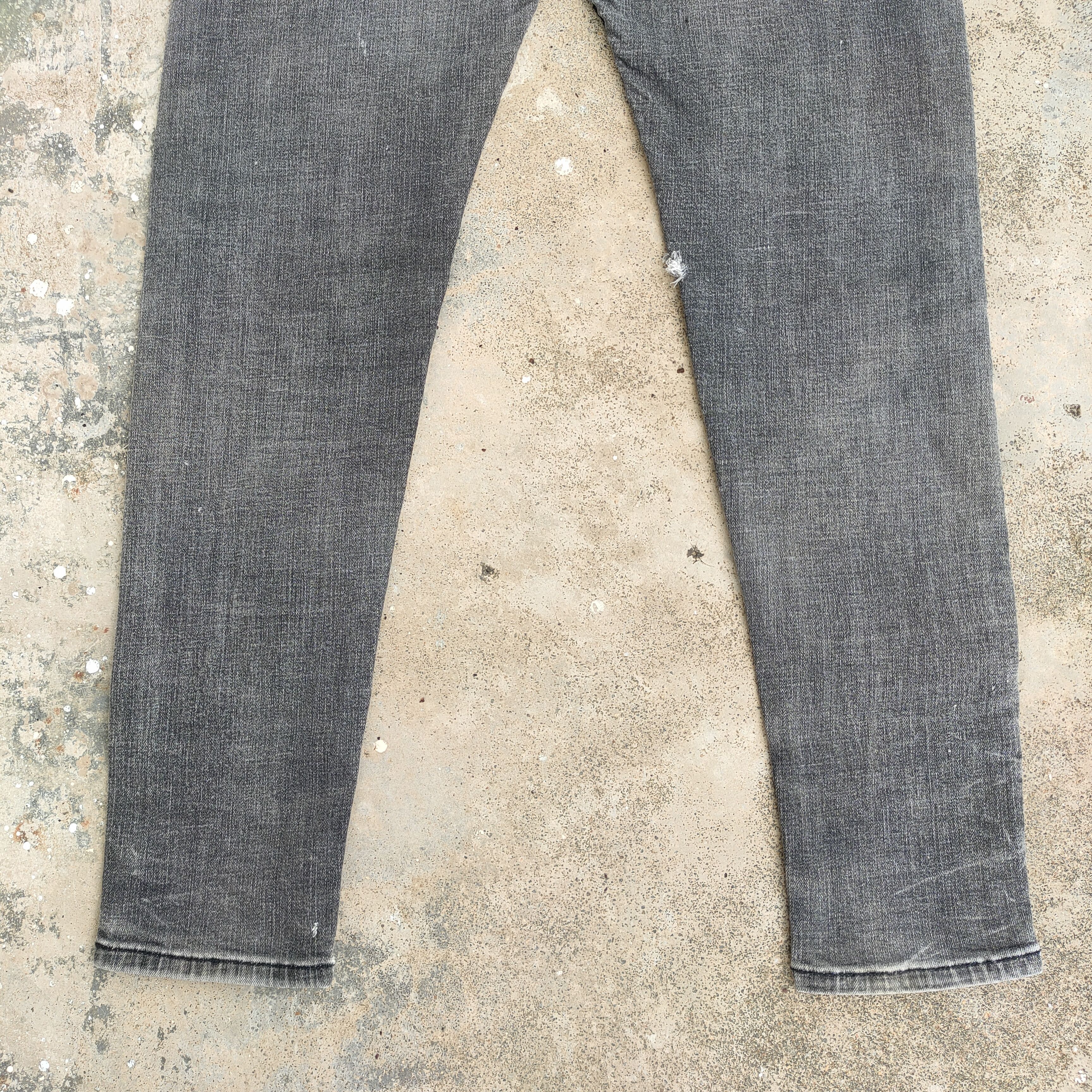 Japanese Brand VINTAGE GK SKINNY FADED BLACK JEANS DENIM PANTS Size US 29 - 10 Thumbnail