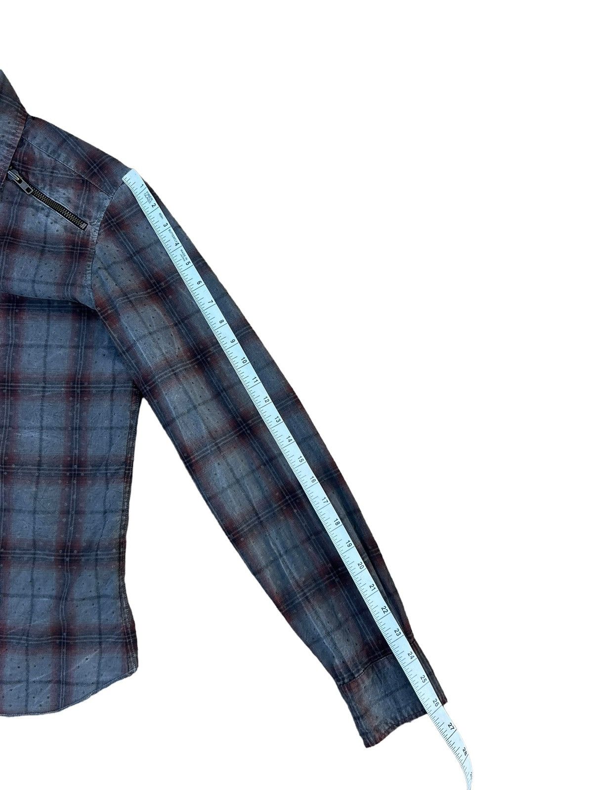 20471120 Vintage Paranoid Japan Blink Dot Bondage Flannel Shirt Size US S / EU 44-46 / 1 - 4 Thumbnail