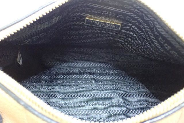 Prada Prada Barrel Brown Leather Mini Crossbody Bag Size ONE SIZE - 8 Thumbnail