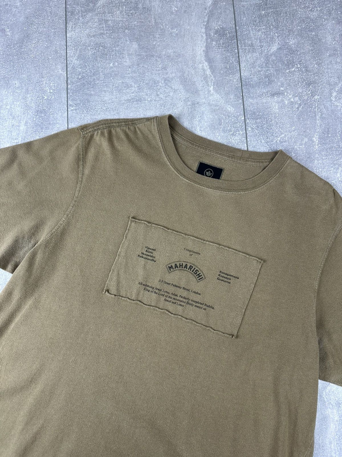 Maharishi Maharishi Mens Olive Centre Graphic Print Logo T-Shirt Size US S / EU 44-46 / 1 - 6 Thumbnail
