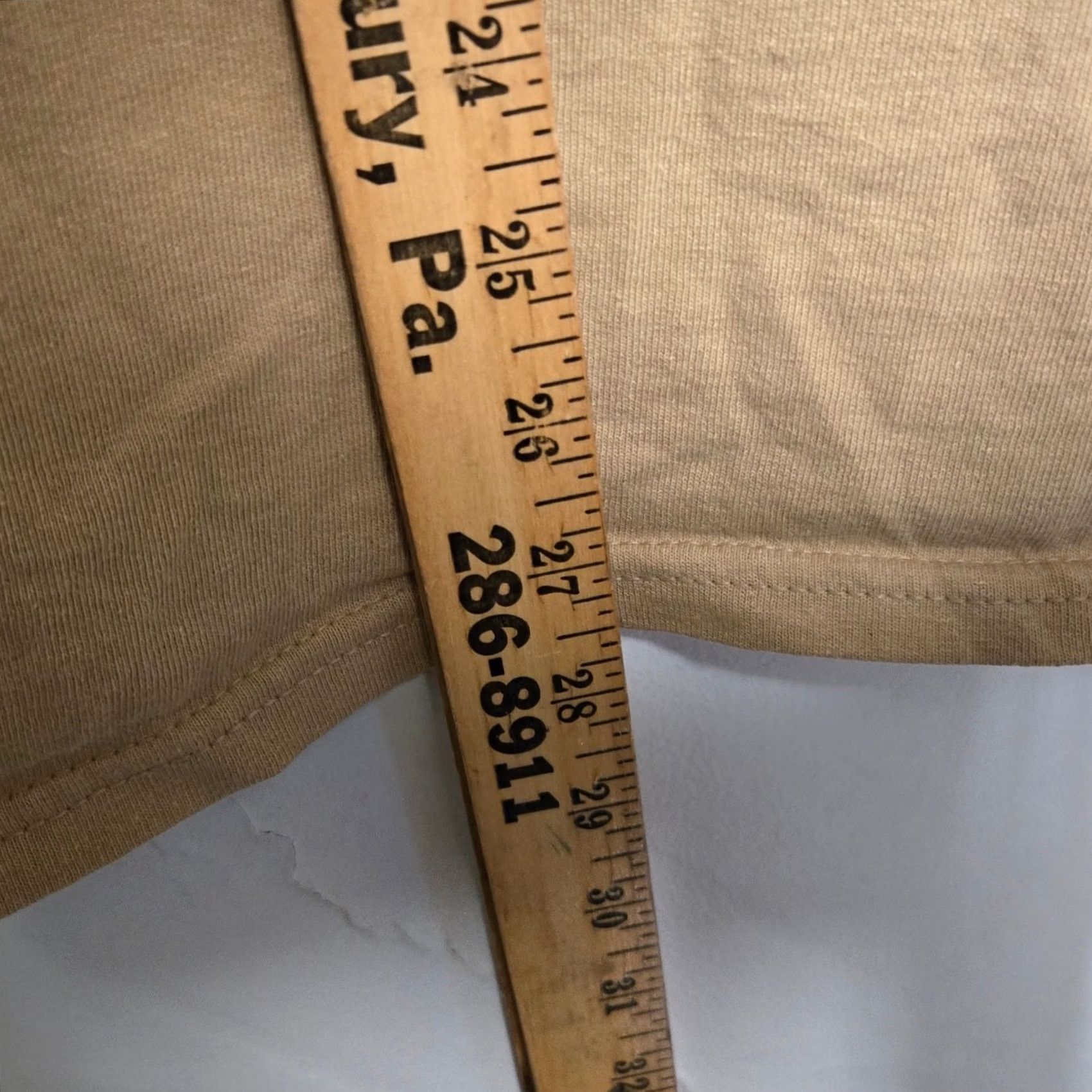 Gildan Y2K Jesus T-Shirt Men XL Tan "Christ Wasn't Given To You Just To Sit On A Pew" Size US XL / EU 56 / 4 - 4 Thumbnail