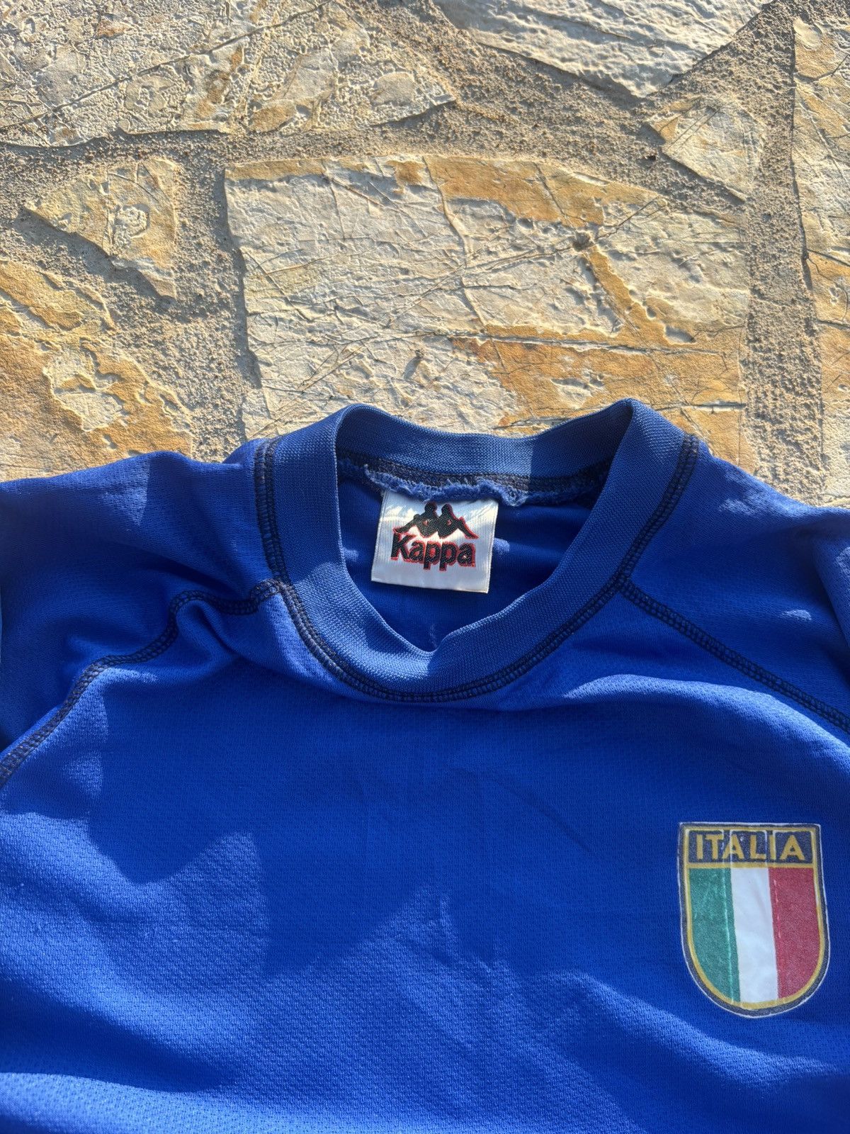 Kappa × Vintage Vintage Italy National Soccer Jersey Bloke Core Fashion Size US S / EU 44-46 / 1 - 7 Thumbnail