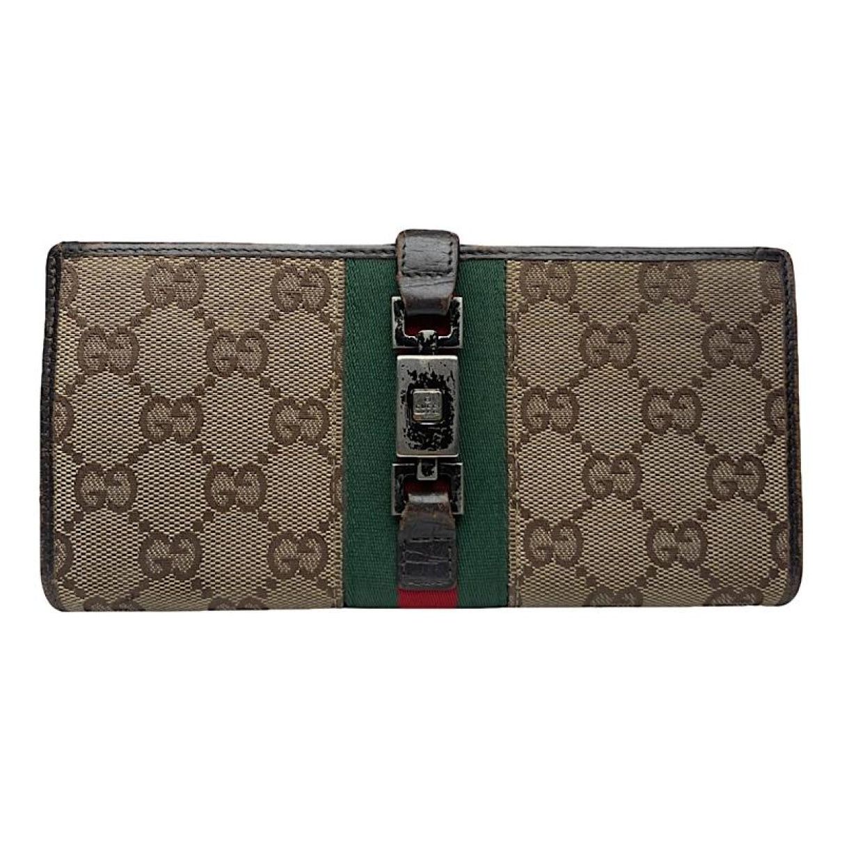 Gucci Jackie Vintage Beige Leather Wallet Size ONE SIZE - 1 Thumbnail