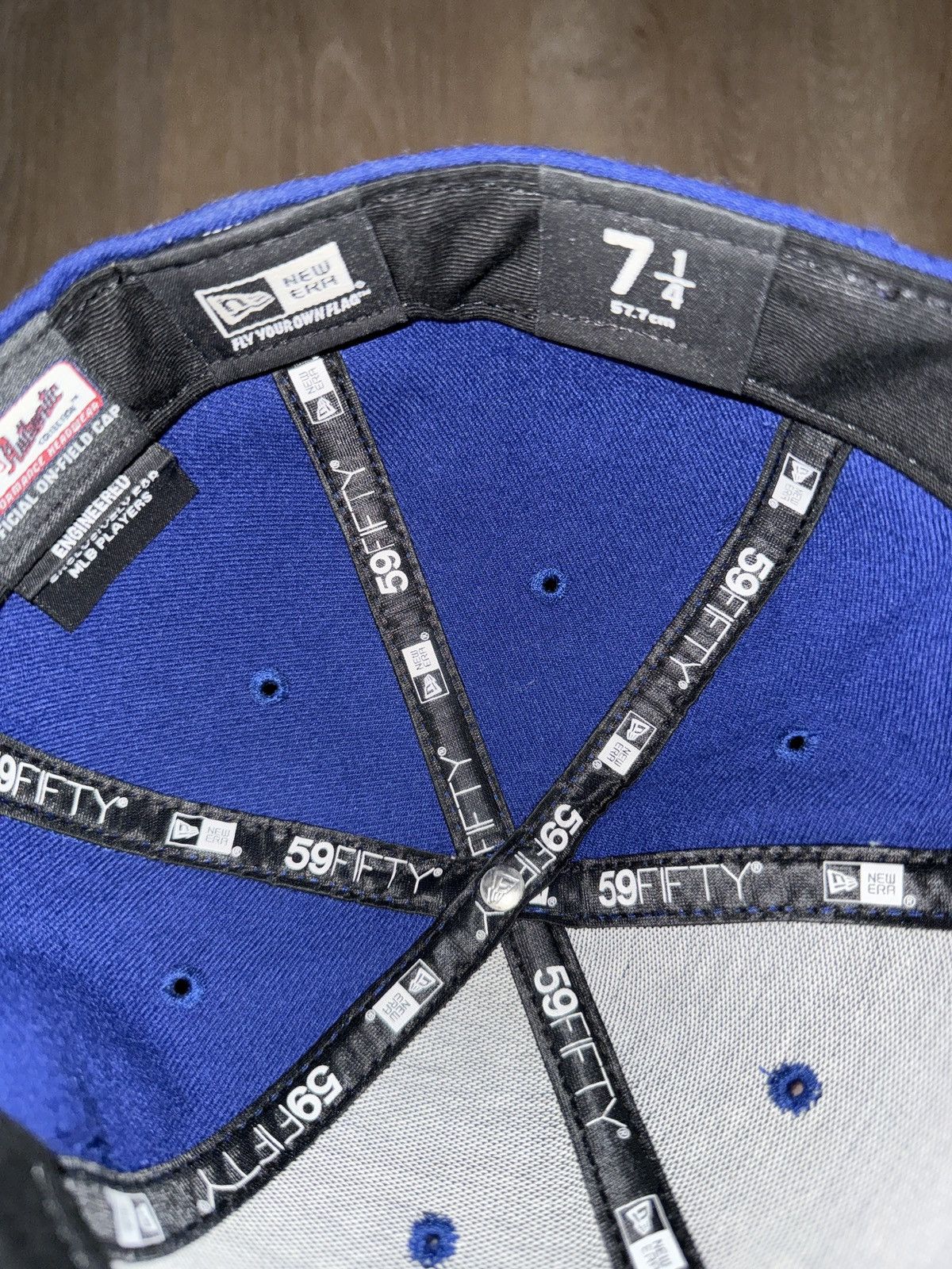 New Era Los Angeles Dodgers New Era Fitted Hat Size 7 1/4 Size ONE SIZE - 5 Thumbnail