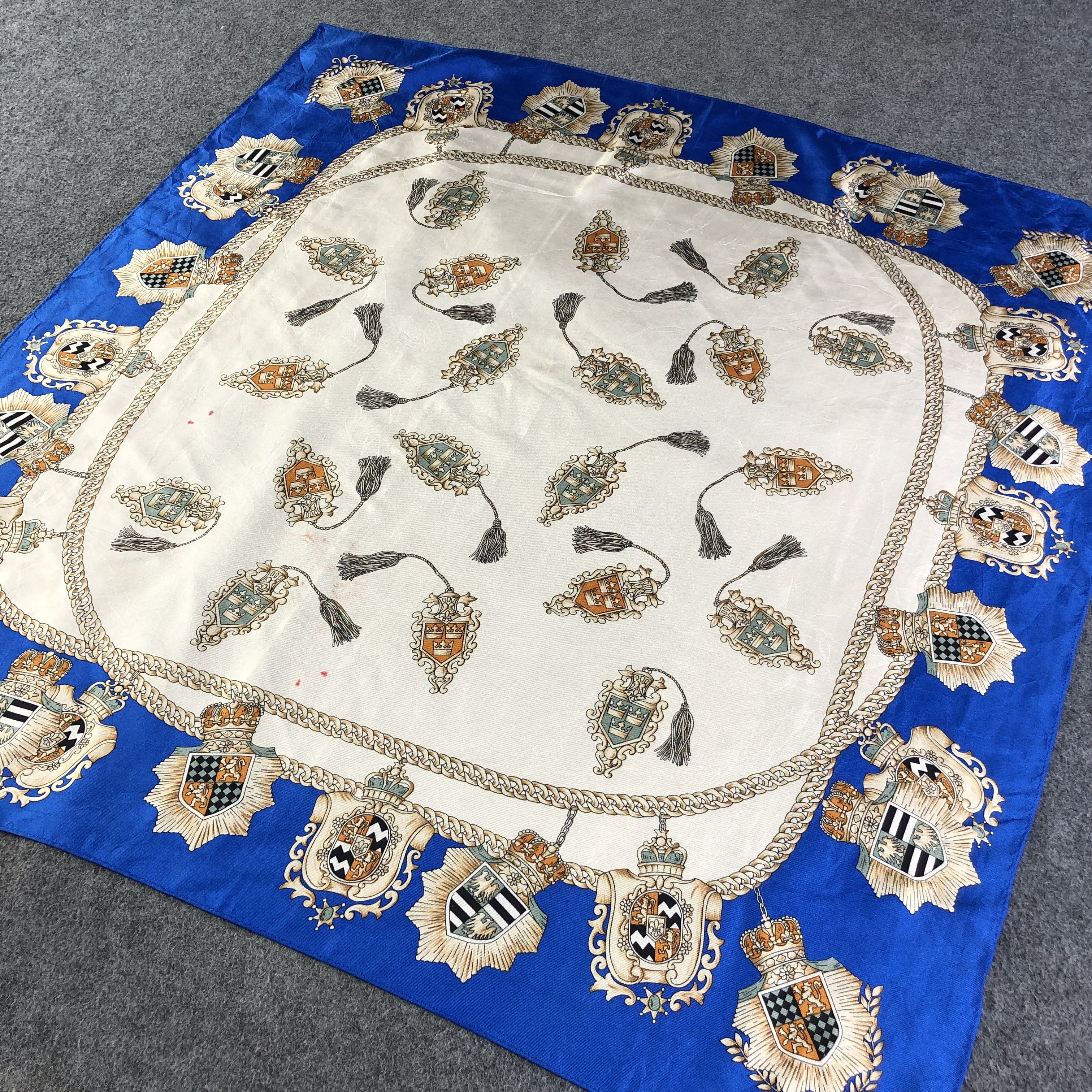 Japanese Brand Luxury Design Silk Scarf M517 Size ONE SIZE - 2 Thumbnail