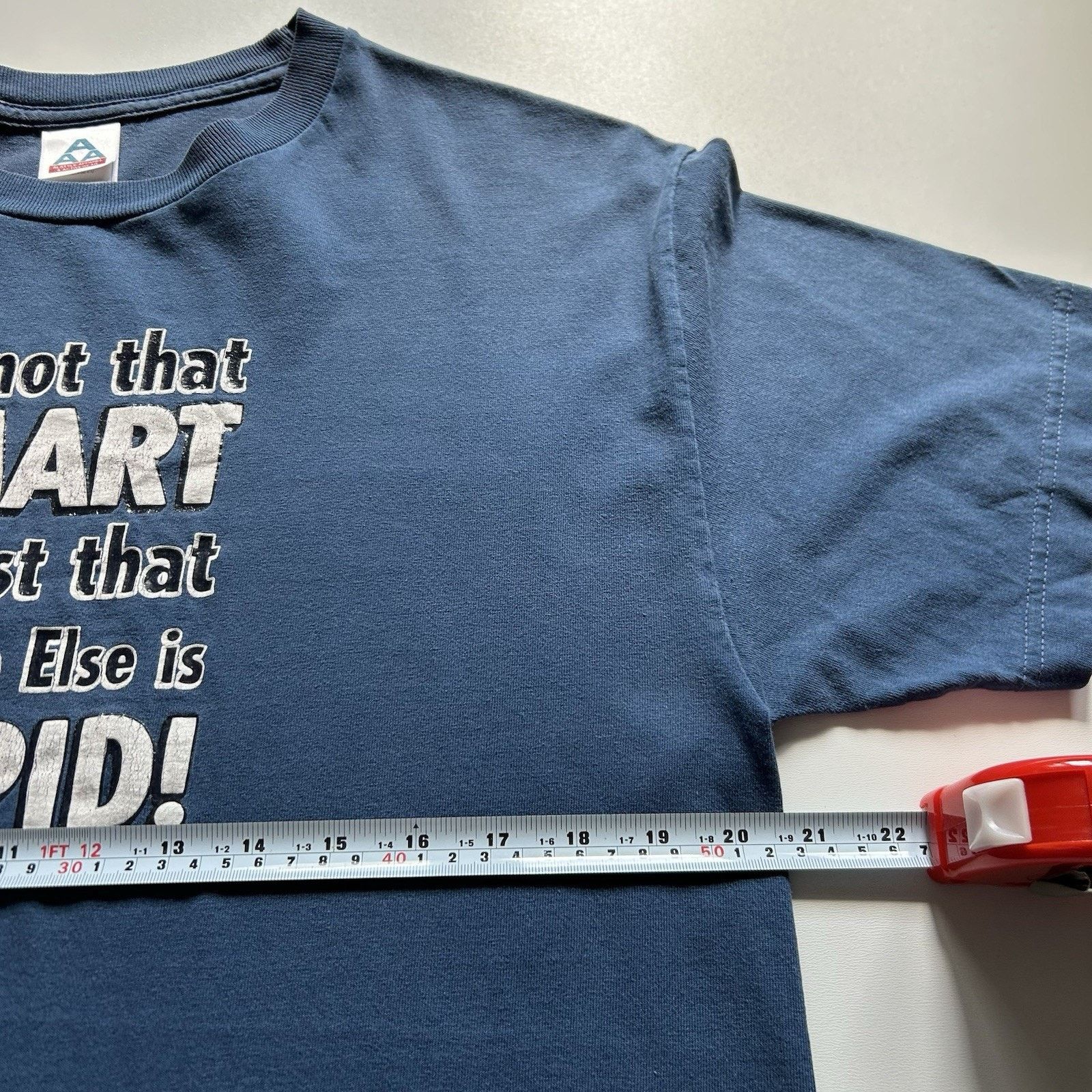 Vintage Vintage Y2K Funny T Shirt Large Not Smart Everyone Is Stupid Size US L / EU 52-54 / 3 - 3 Thumbnail